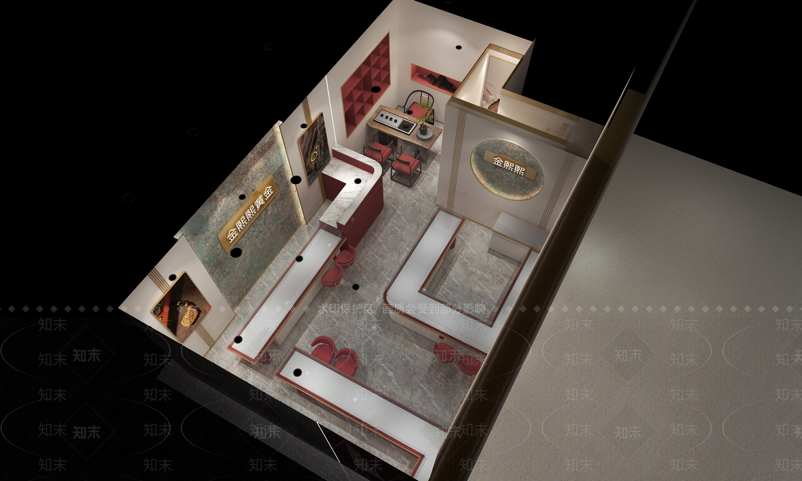 现代珠宝店3D模型下载【ID:1173879980】