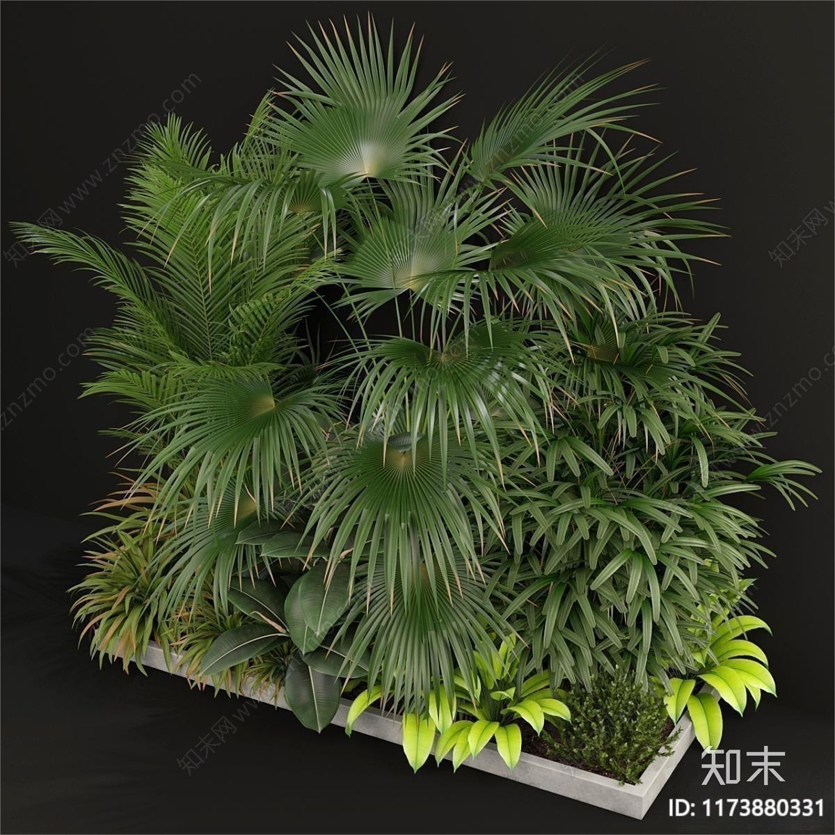 植物堆3D模型下载【ID:1173880331】