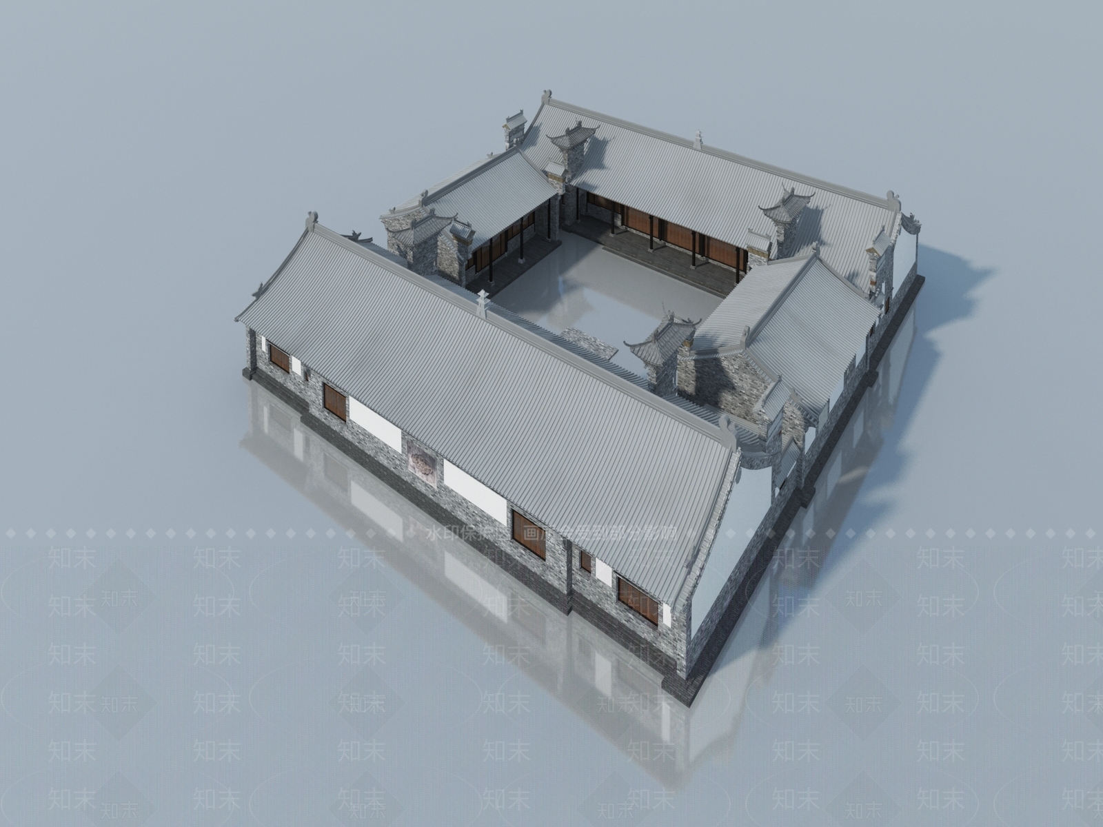 现代单人沙发3D模型下载【ID:1173881126】