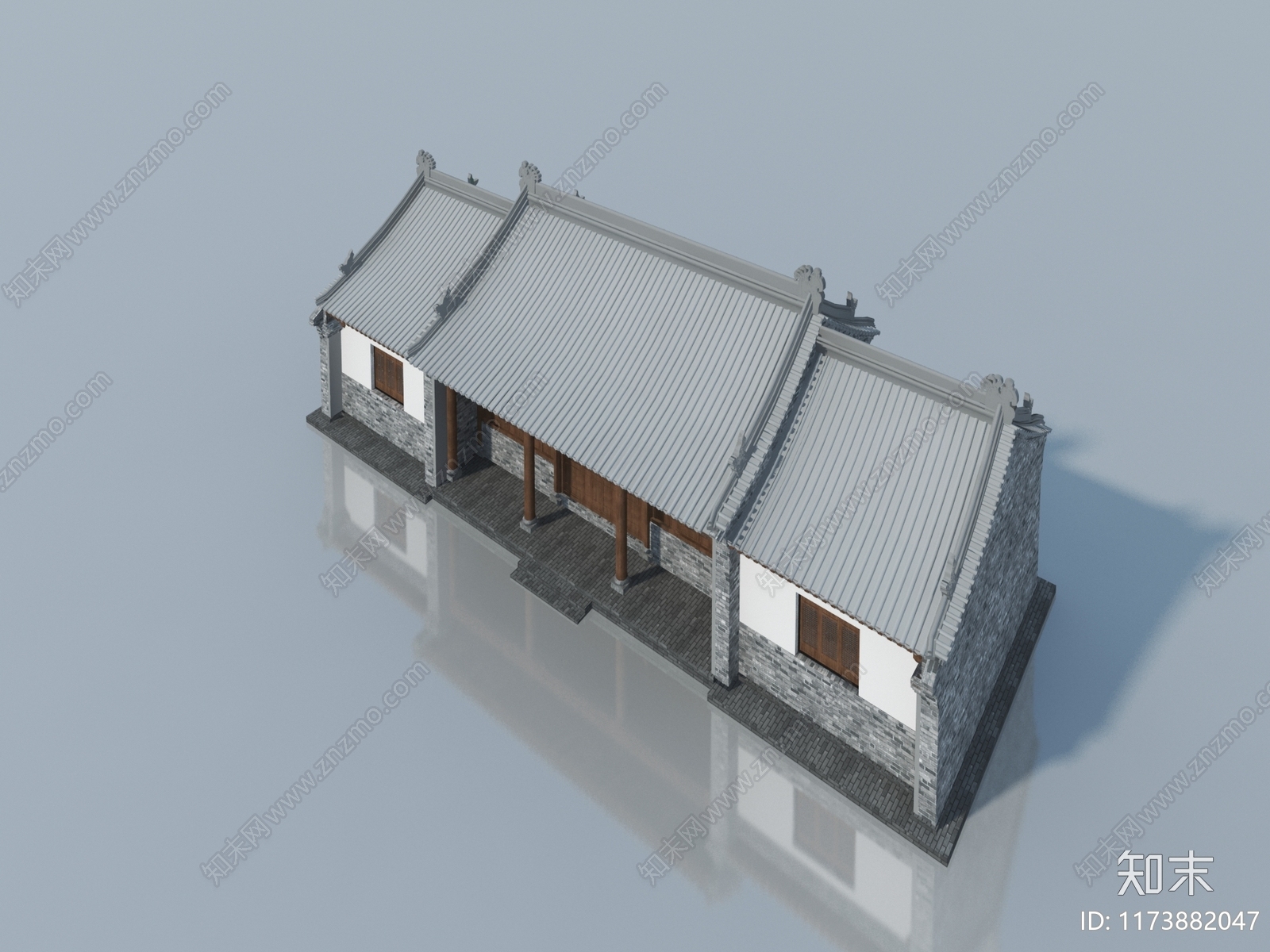 现代单人沙发3D模型下载【ID:1173882047】