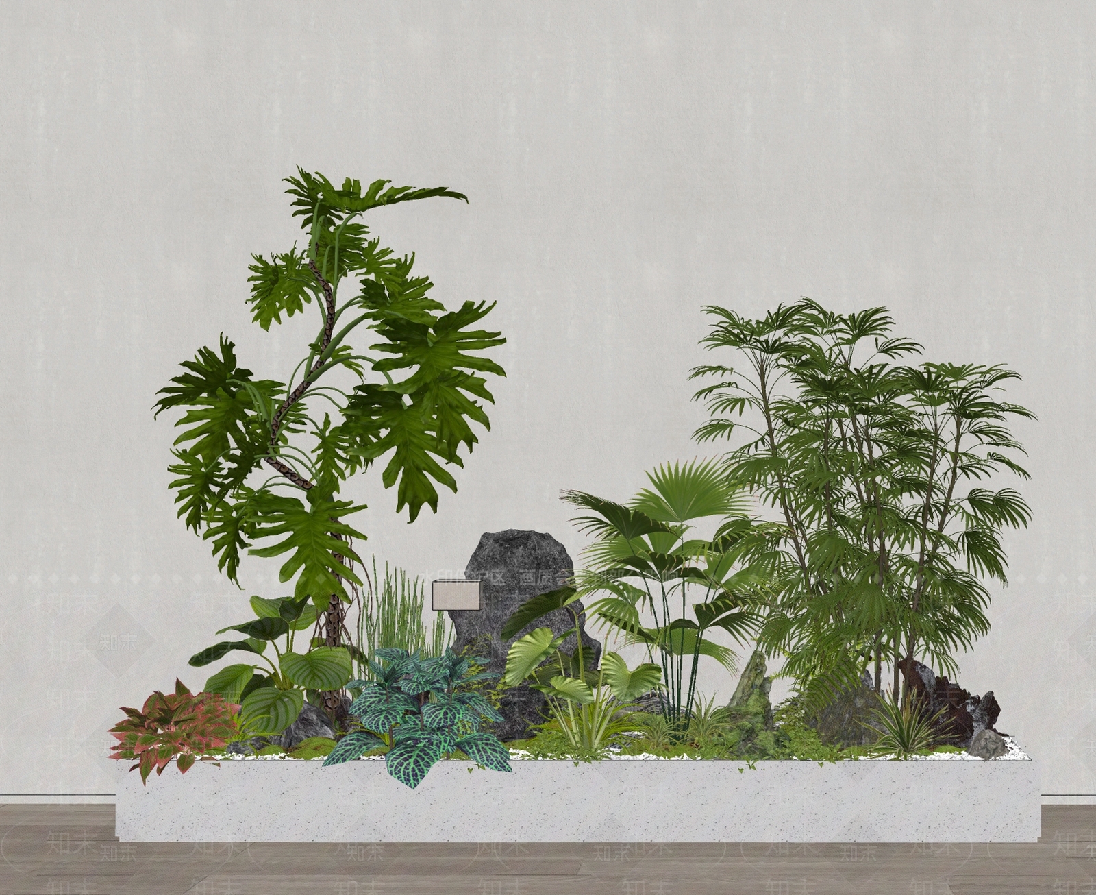 植物组合SU模型下载【ID:1173884161】