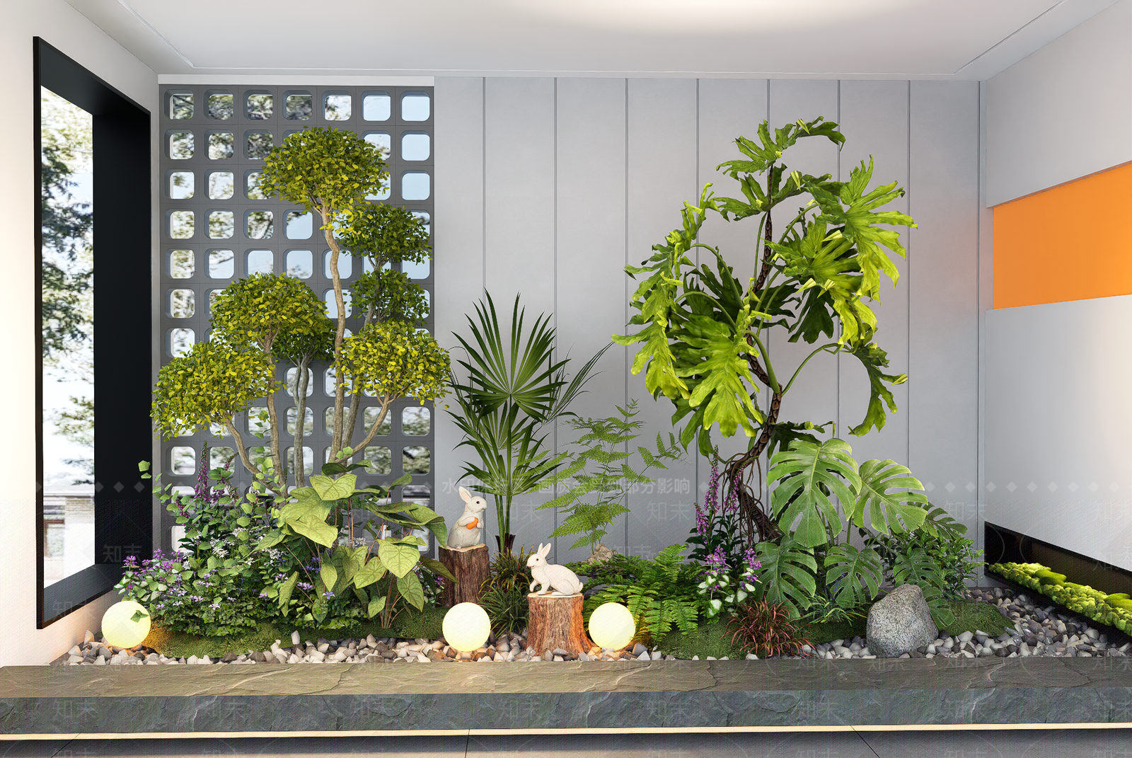 植物组合SU模型下载【ID:1173884859】