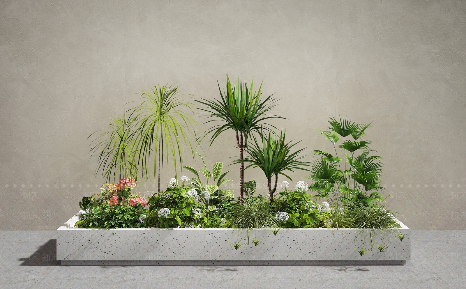 植物组合SU模型下载【ID:1173889598】