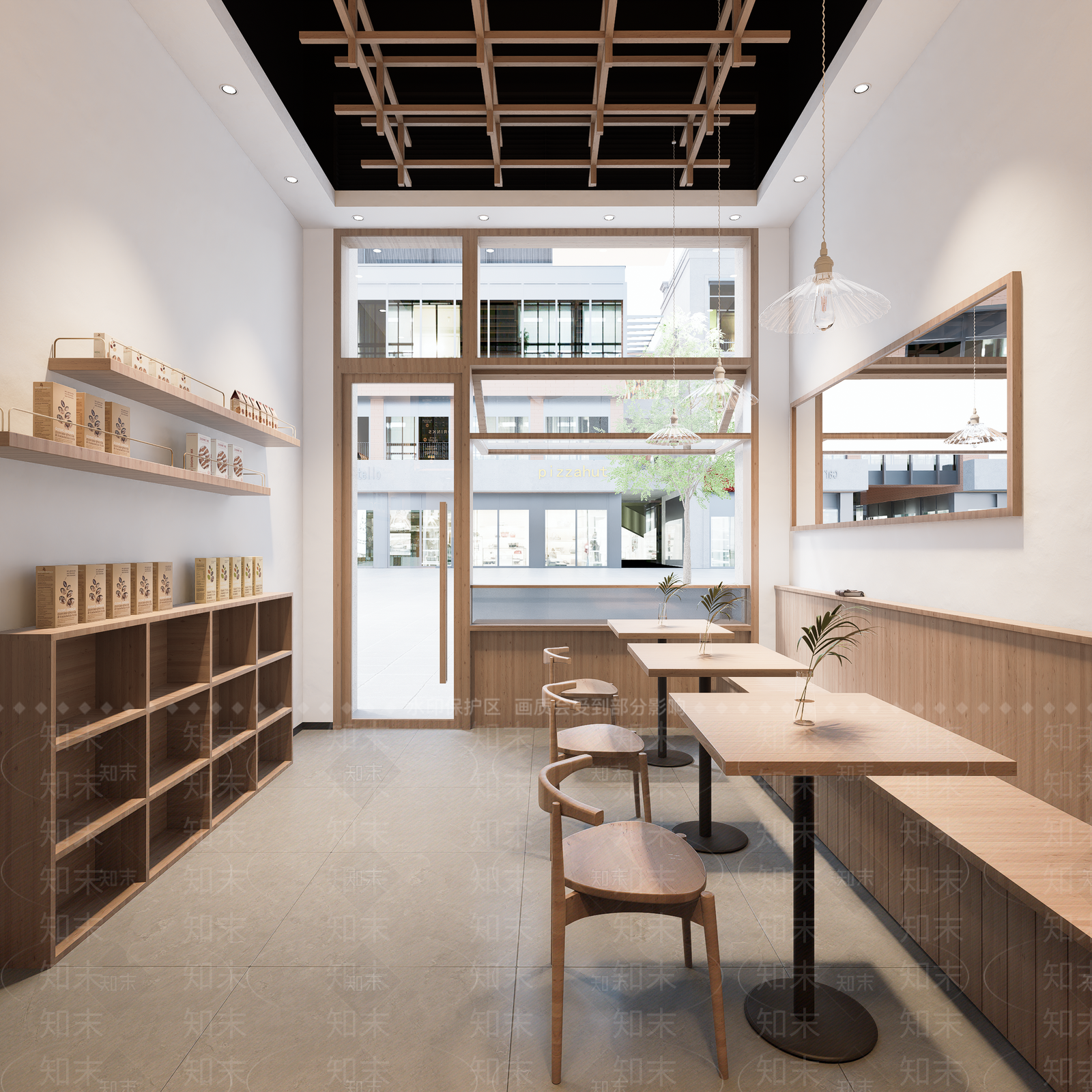 现代小吃快餐店SU模型下载【ID:1173897220】