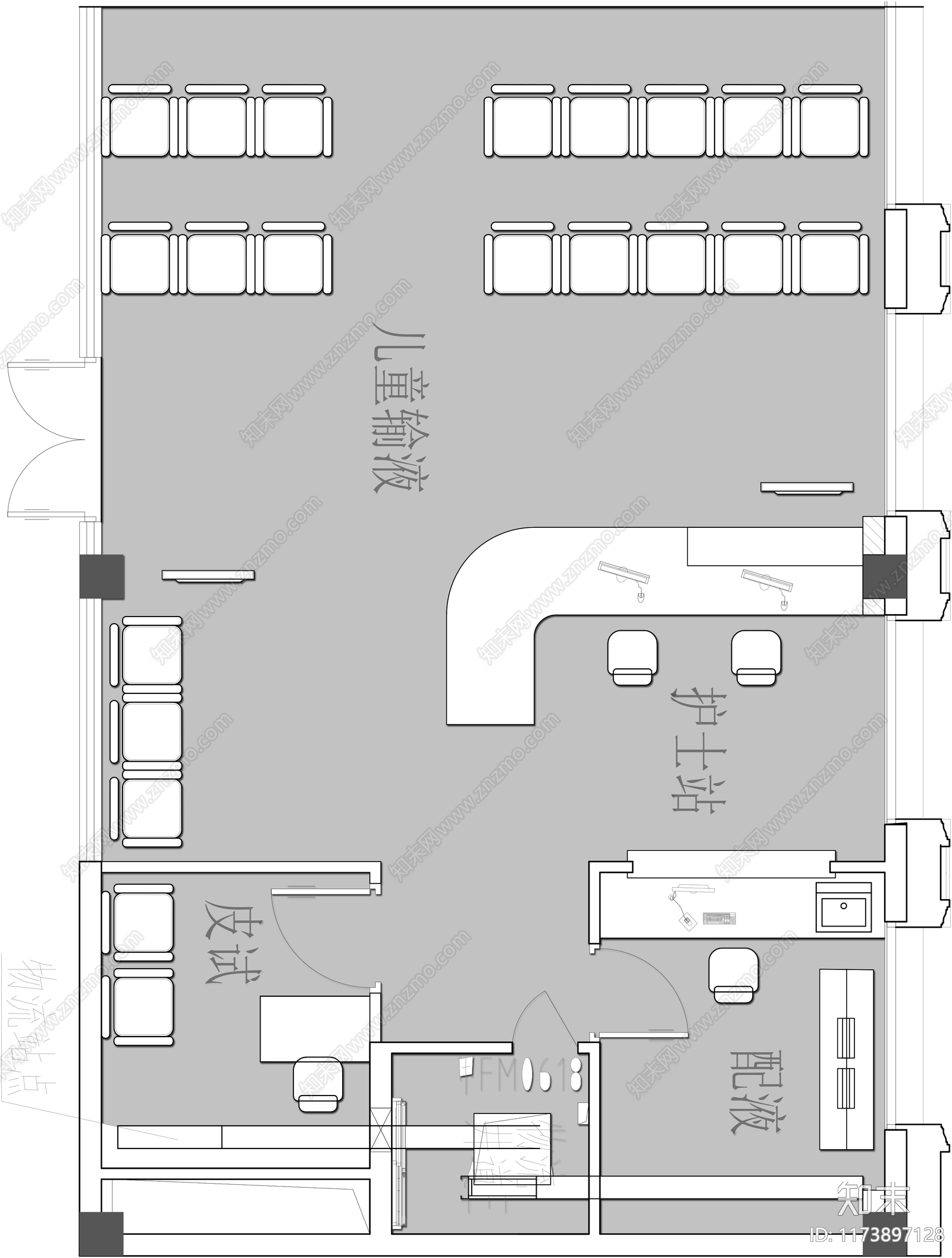 现代医院施工图下载【ID:1173897128】