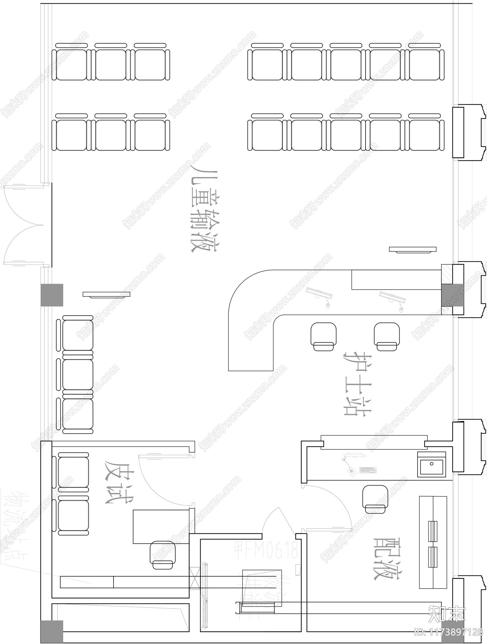 现代医院cad施工图下载【ID:1173897128】