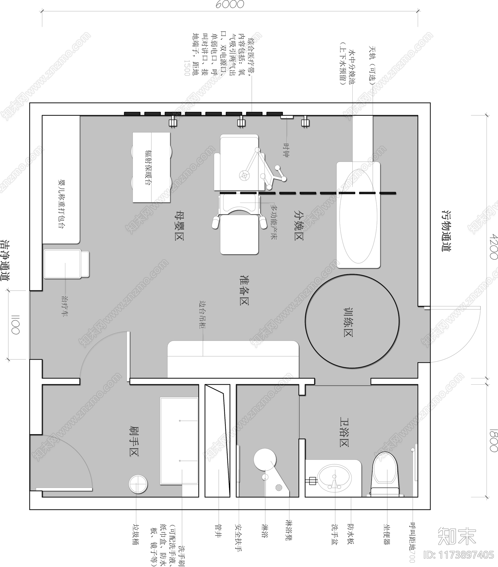 现代医院cad施工图下载【ID:1173897405】