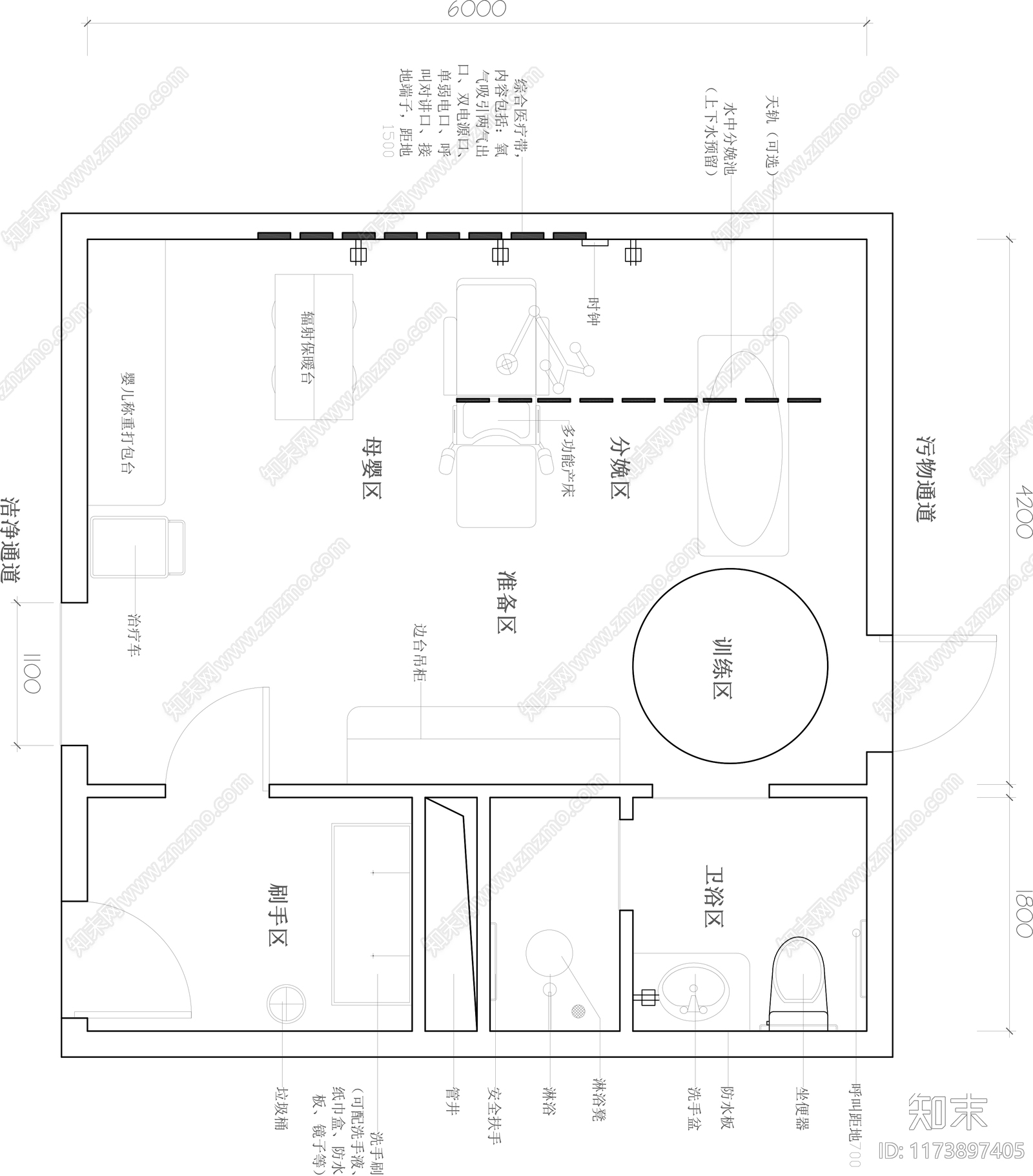 现代医院cad施工图下载【ID:1173897405】