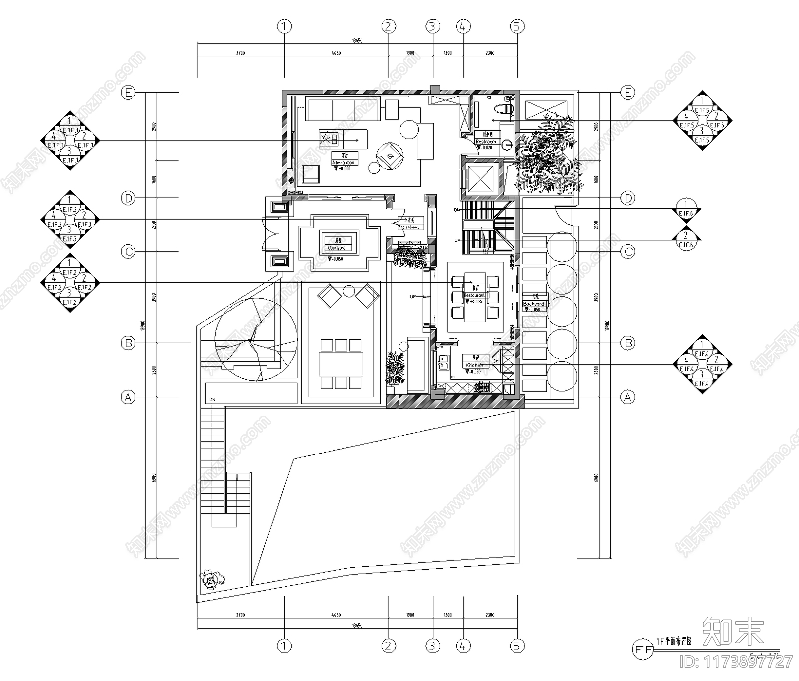 别墅施工图下载【ID:1173897727】