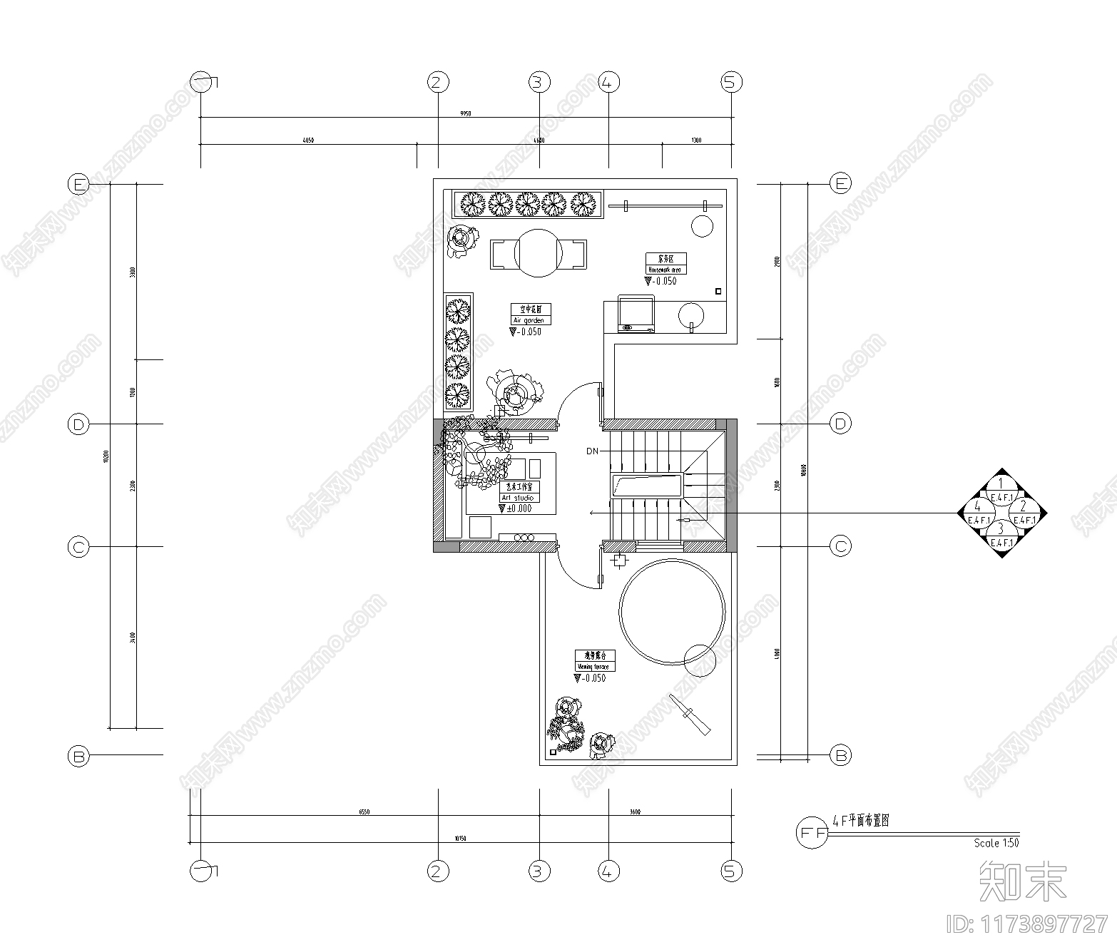 别墅施工图下载【ID:1173897727】