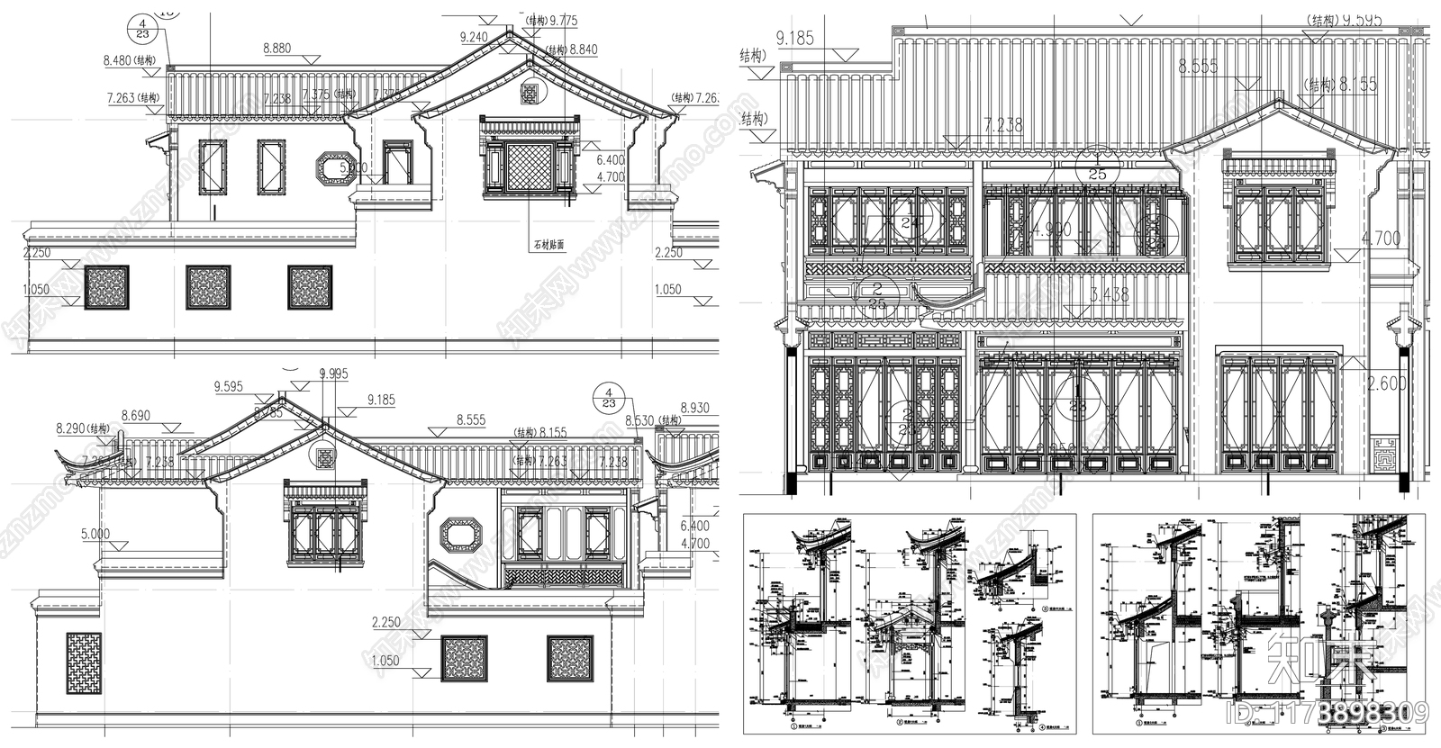 中式古建施工图下载【ID:1173898309】