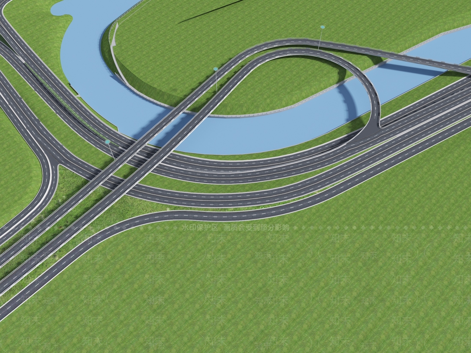 现代桥3D模型下载【ID:1173898831】