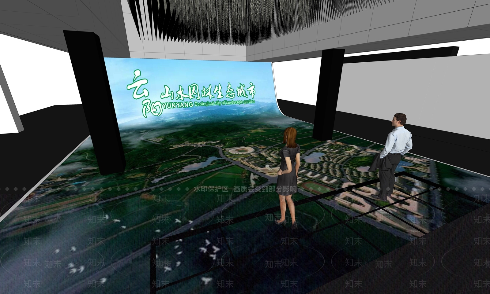 现代其他展厅SU模型下载【ID:1173900462】