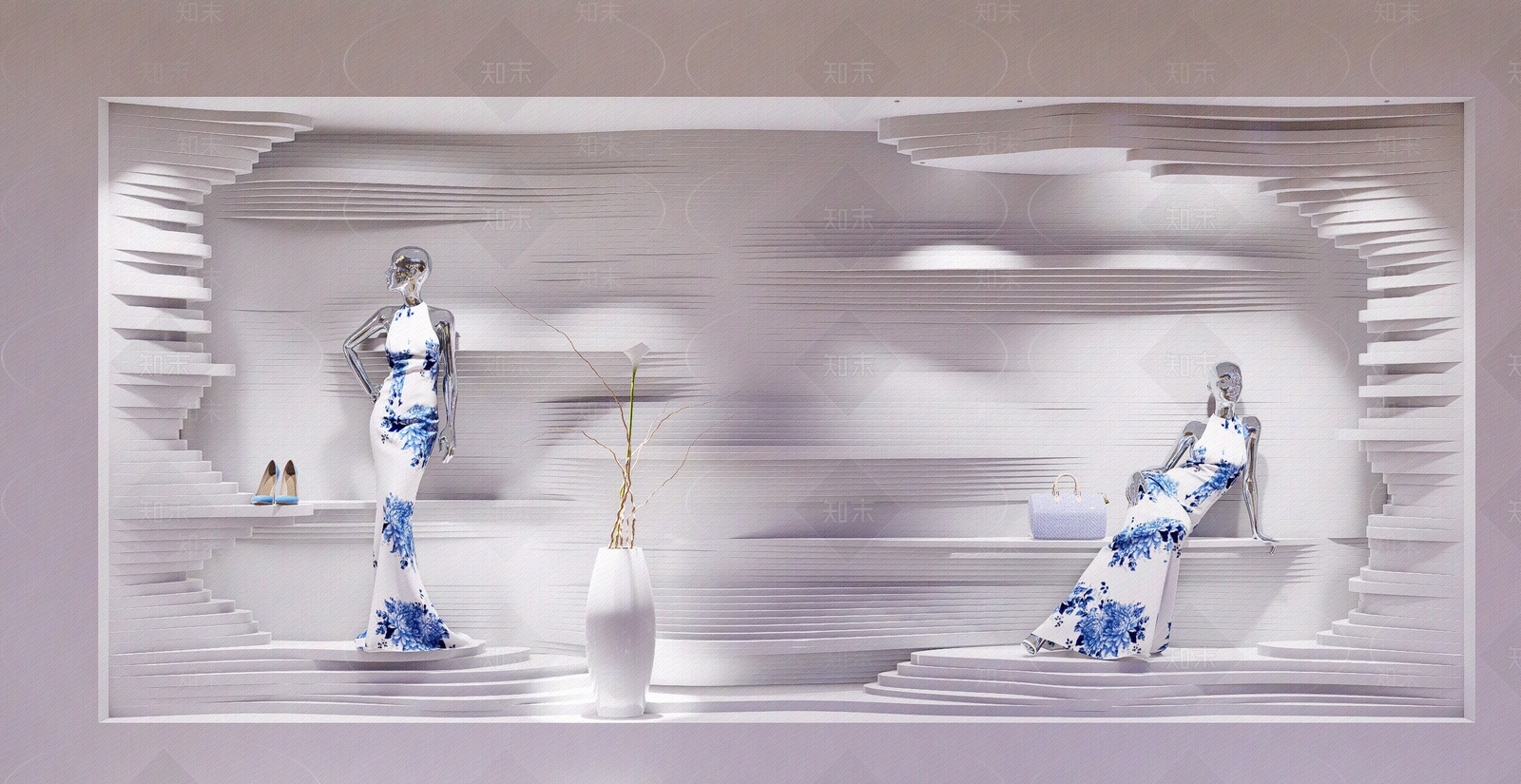 现代轻奢橱窗贴图下载【ID:1173900566】