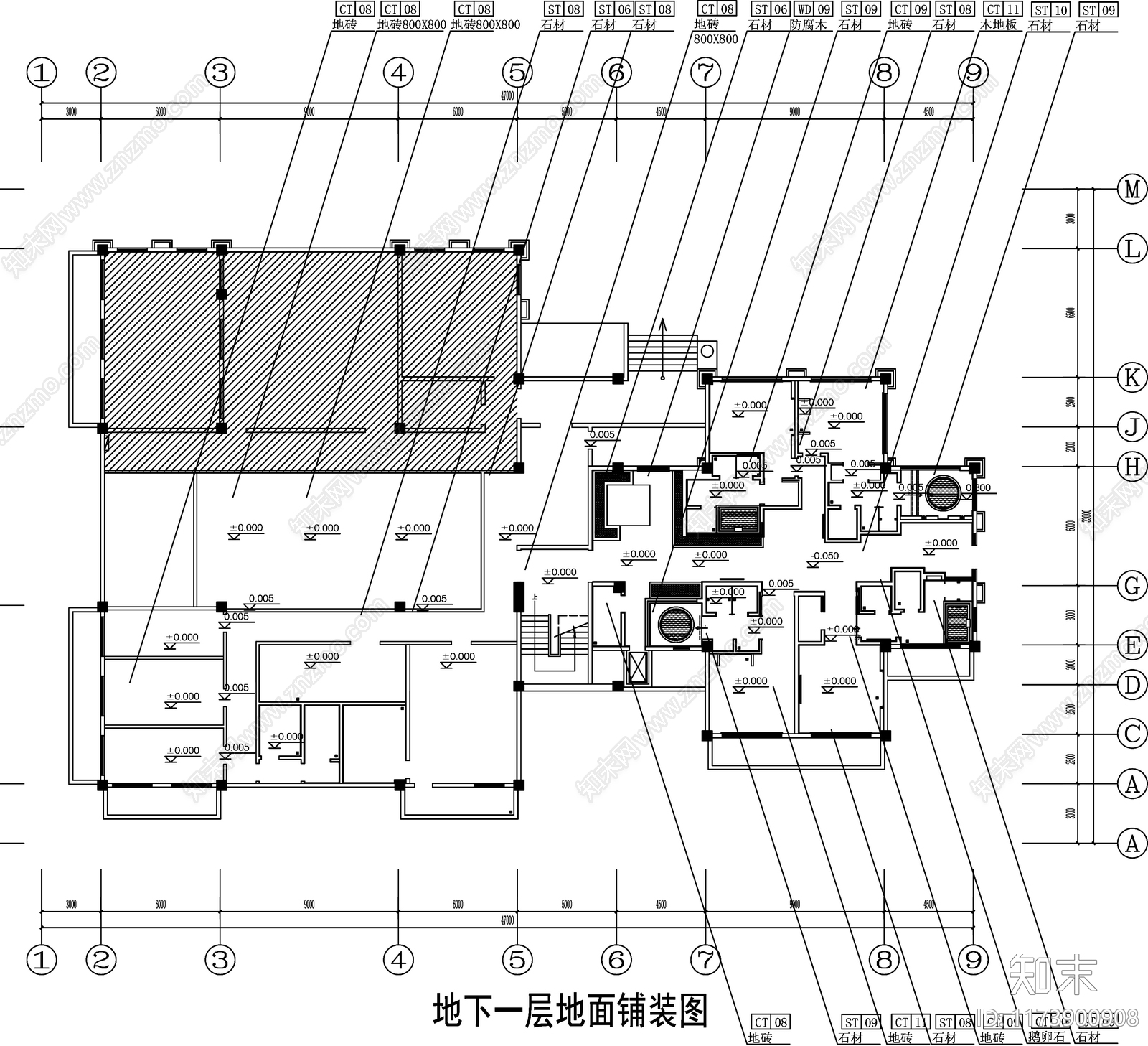 现代工装图库cad施工图下载【ID:1173900908】