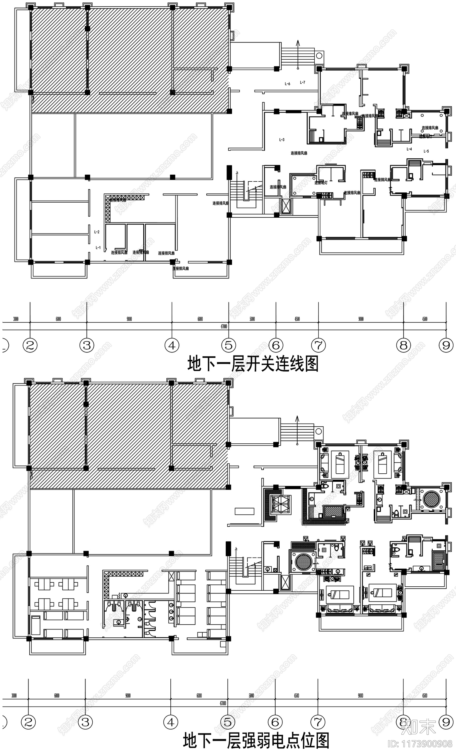 现代工装图库cad施工图下载【ID:1173900908】