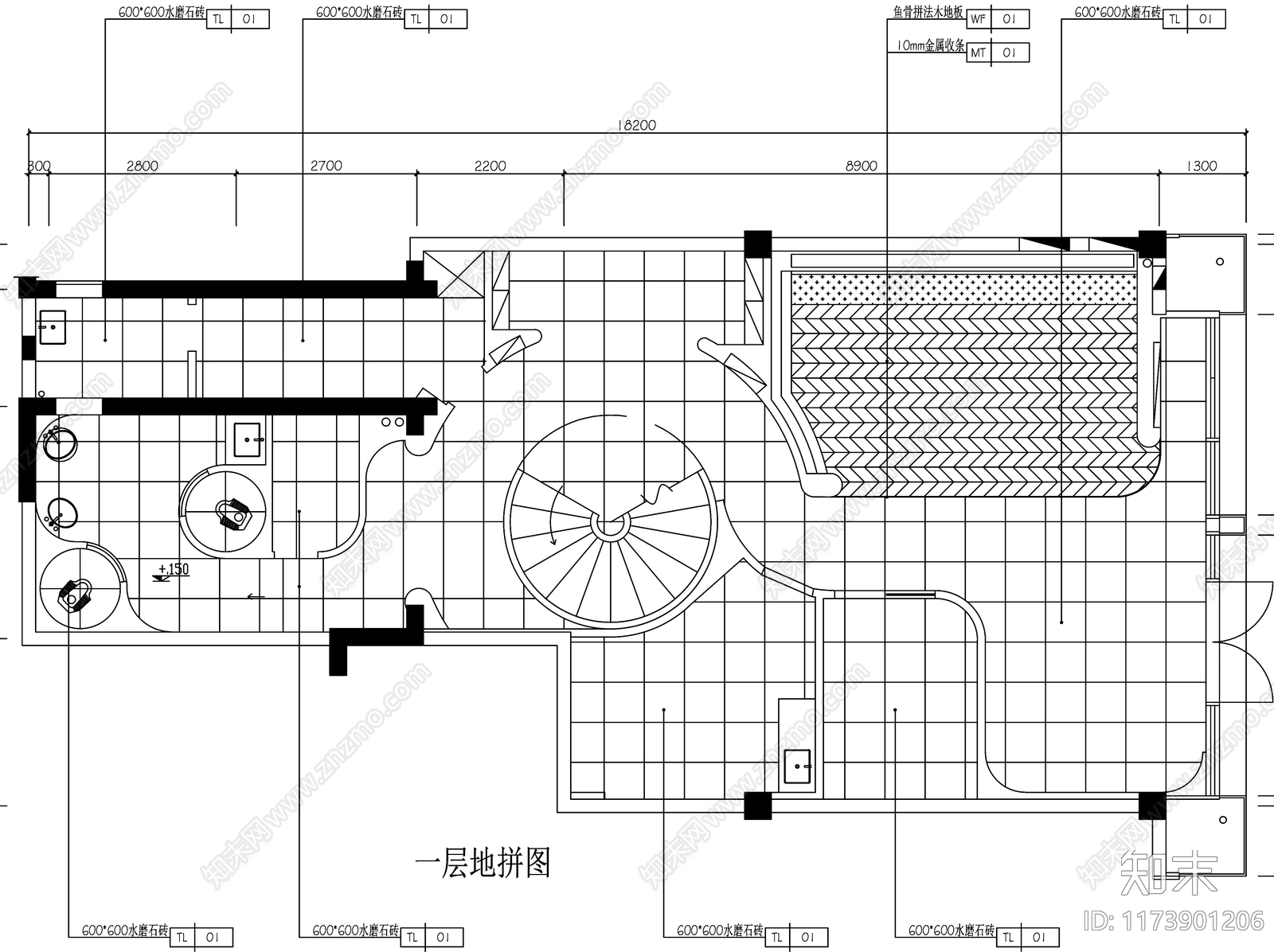 现代工装图库cad施工图下载【ID:1173901206】
