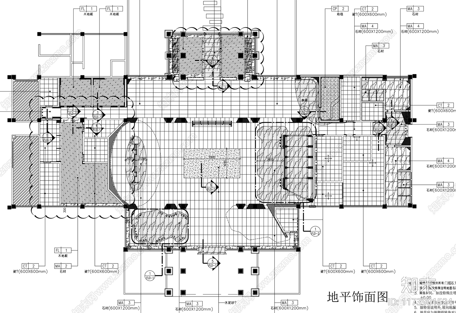 现代工装图库cad施工图下载【ID:1173901524】