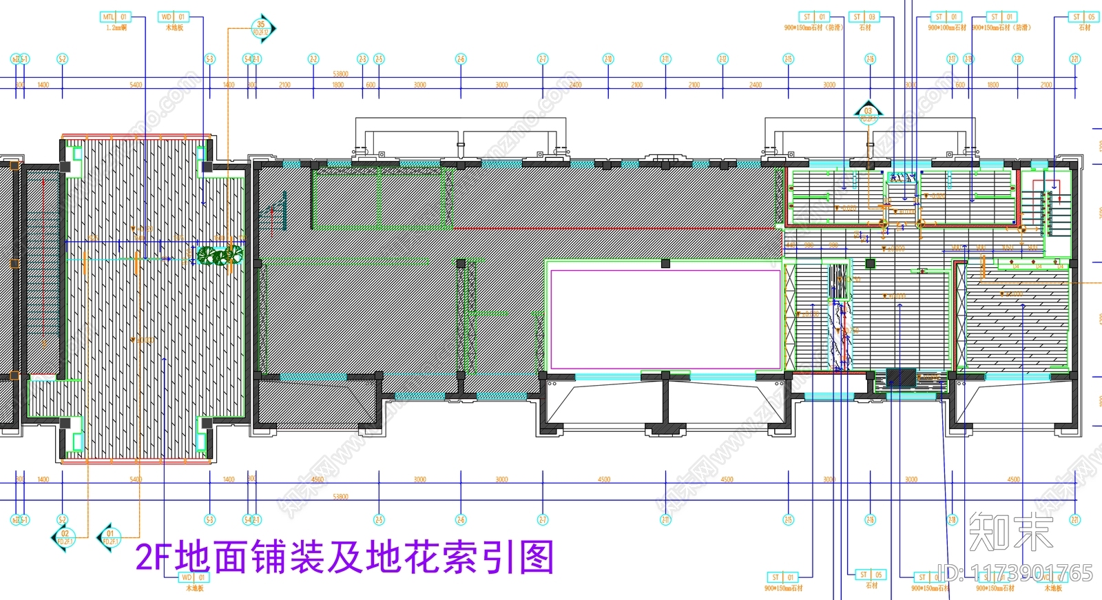 现代工装图库cad施工图下载【ID:1173901765】