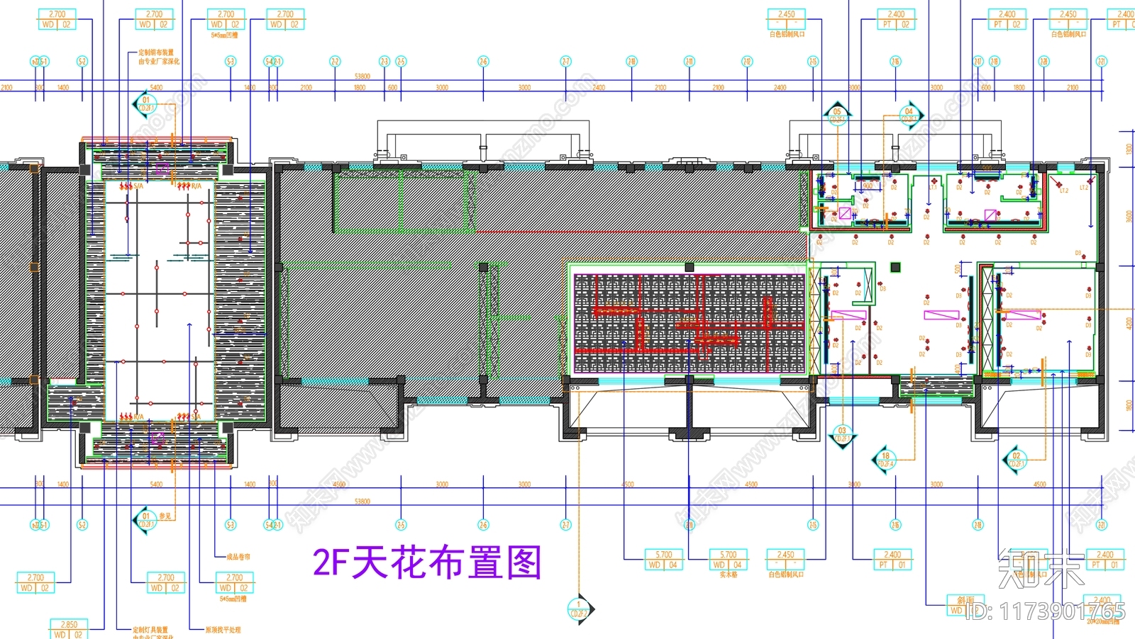 现代工装图库cad施工图下载【ID:1173901765】