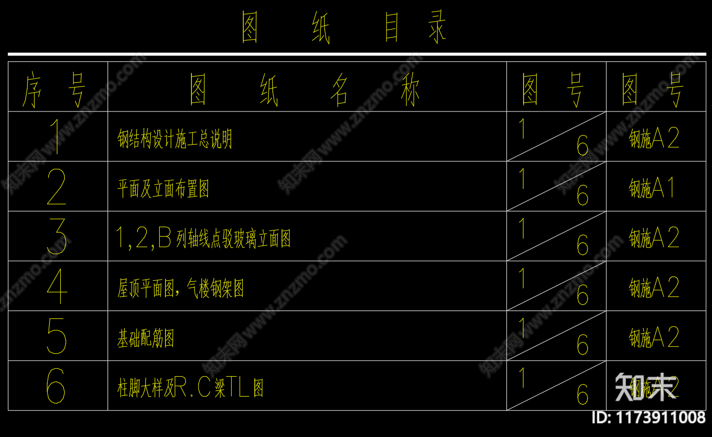 钢结构施工图下载【ID:1173911008】