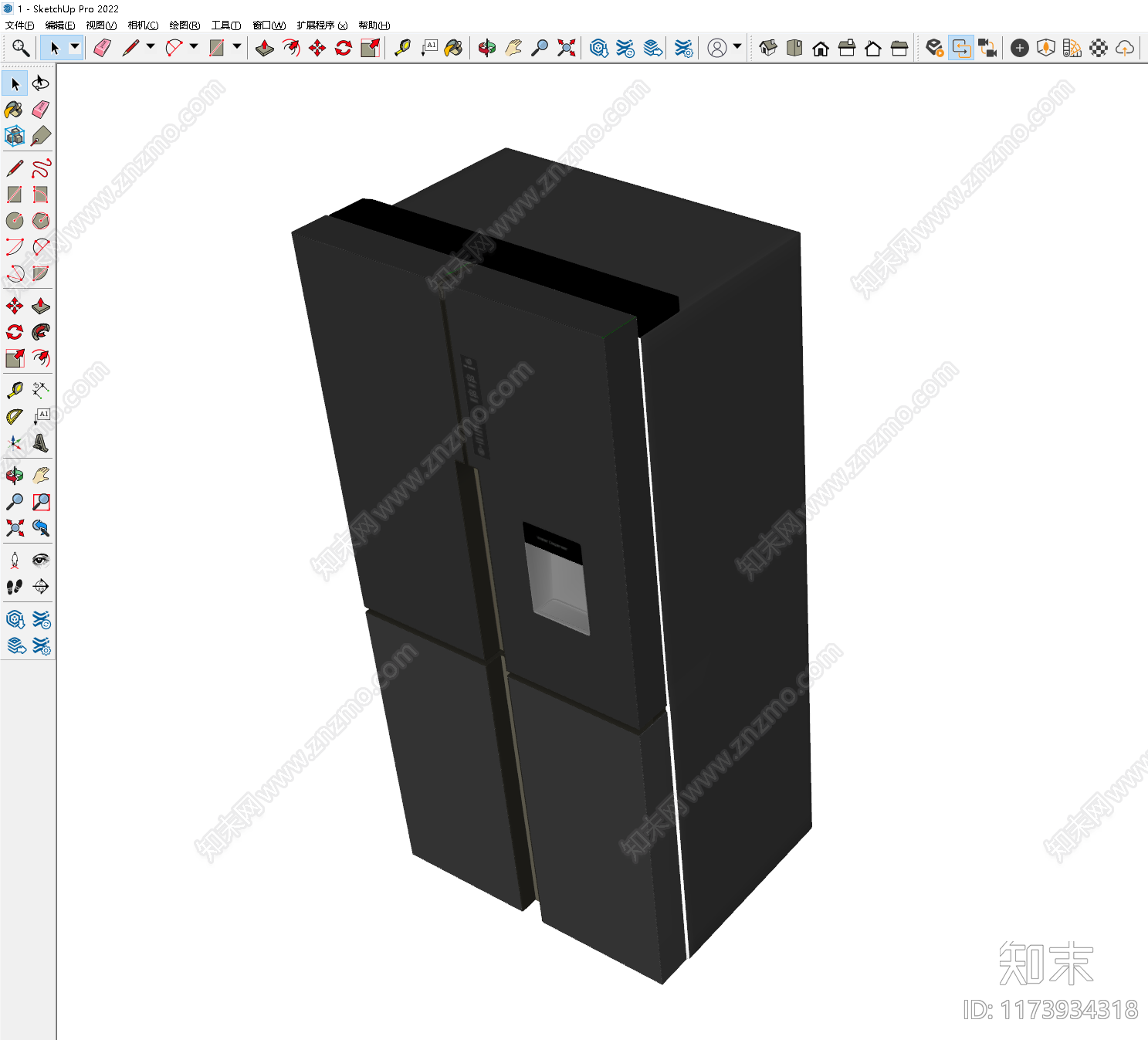 冰箱SU模型下载【ID:1173934318】