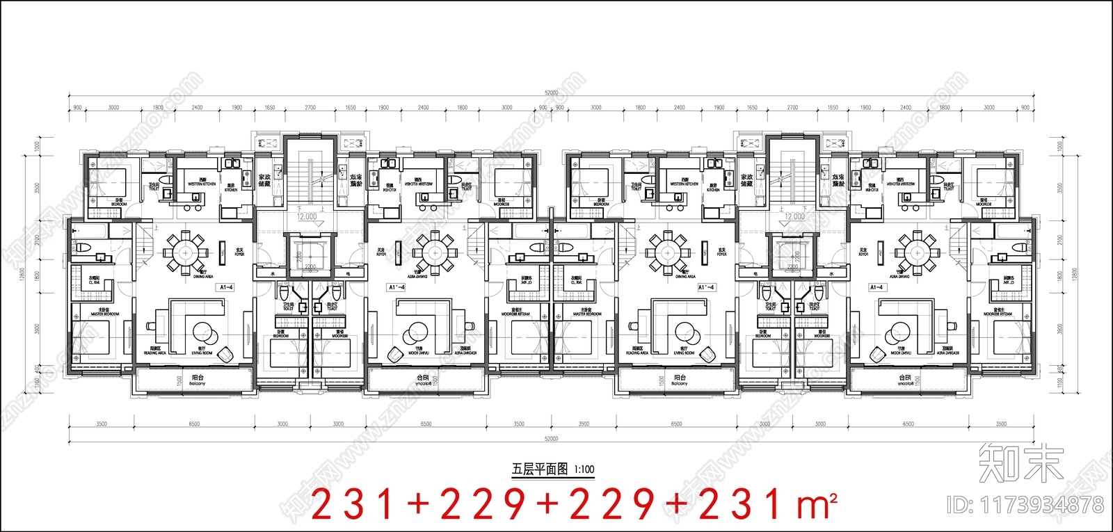 建筑平面图施工图下载【ID:1173934878】