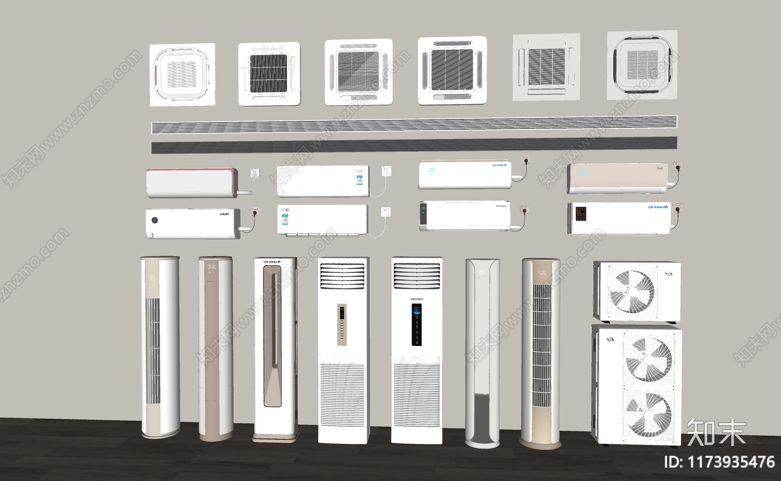空调SU模型下载【ID:1173935476】