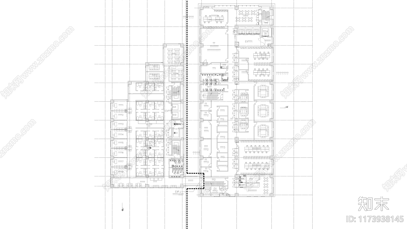 现代医院建筑cad施工图下载【ID:1173938145】