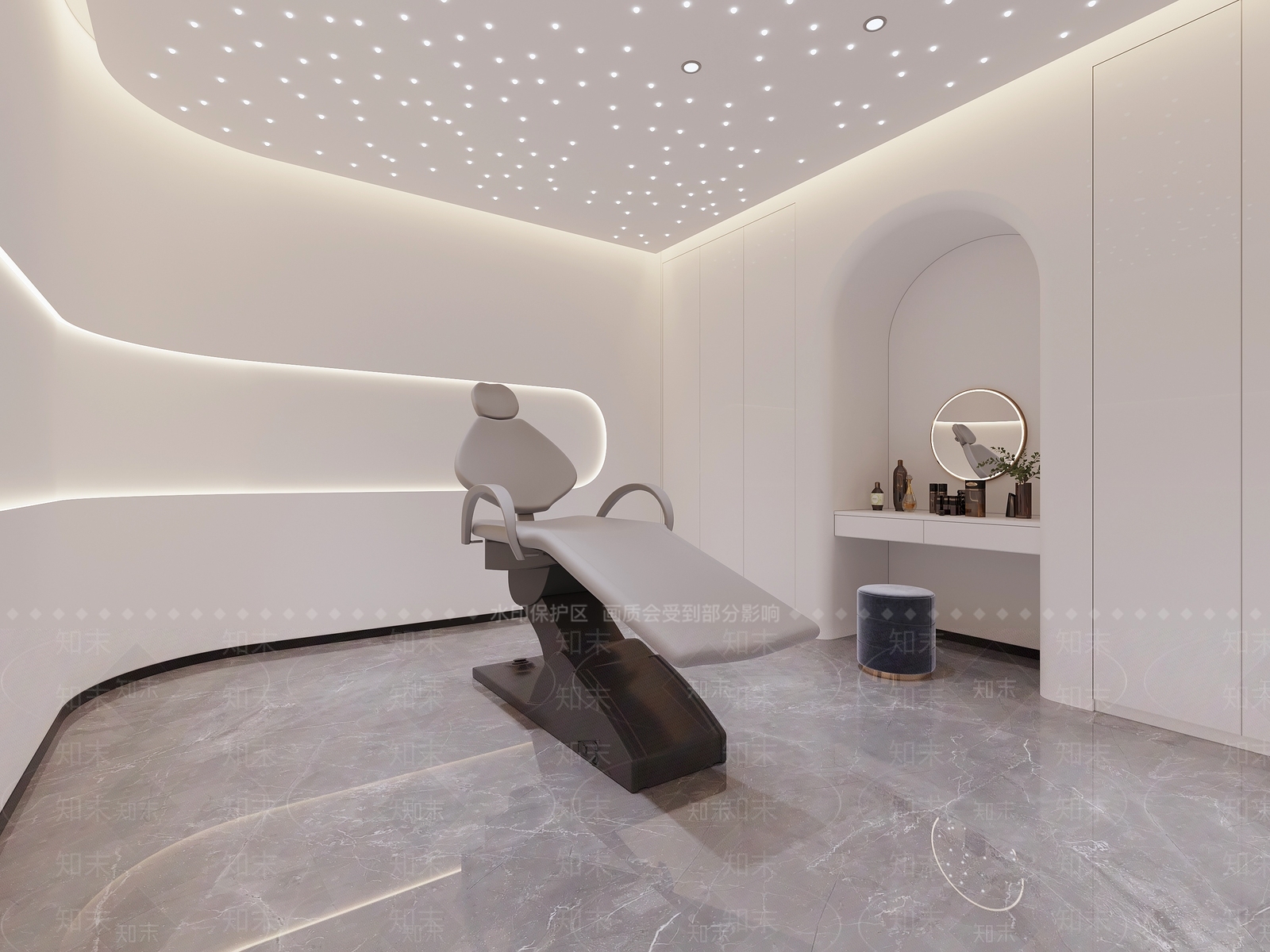 现代侘寂美容院3D模型下载【ID:1173938918】