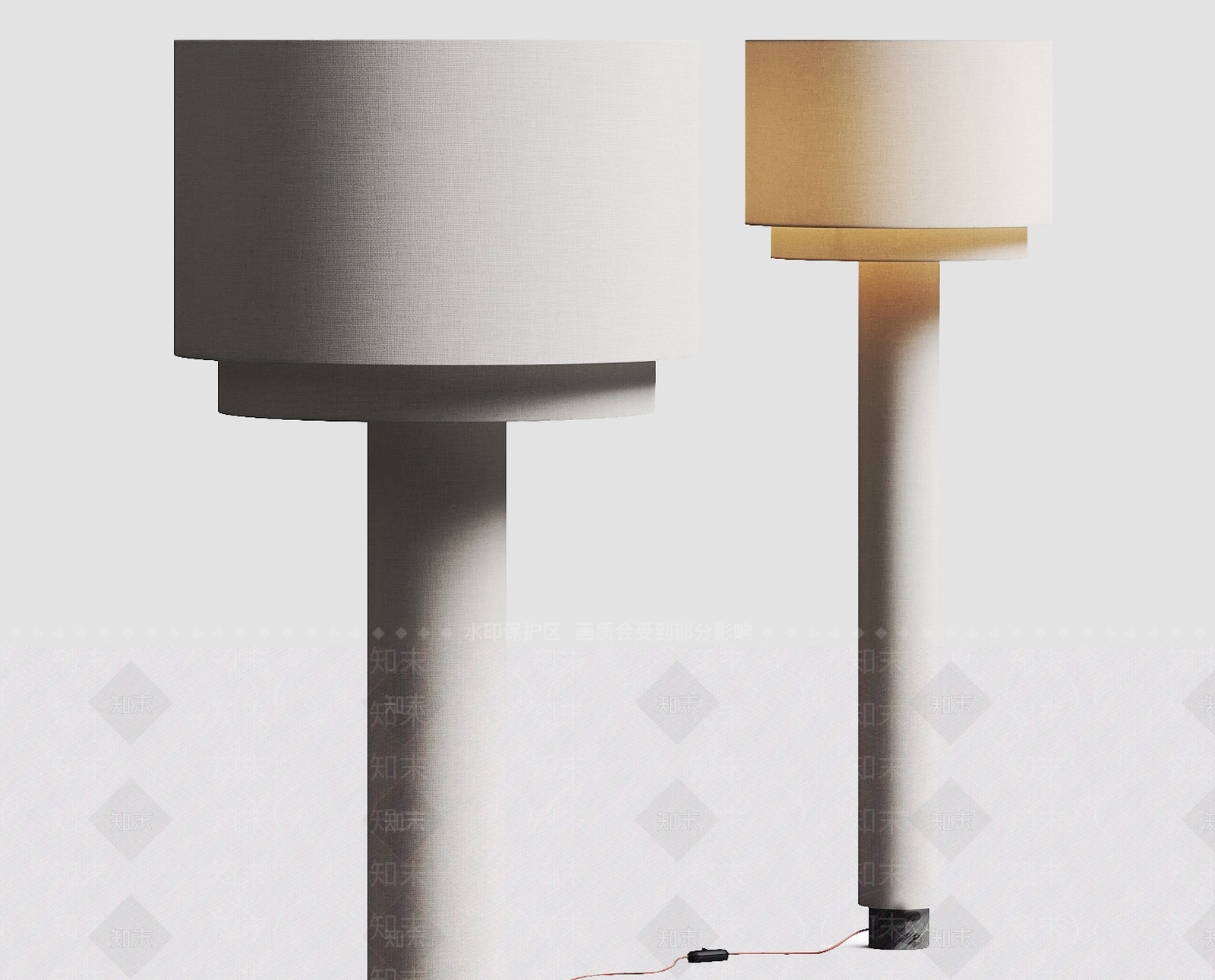 侘寂工业落地灯3D模型下载【ID:1173939818】