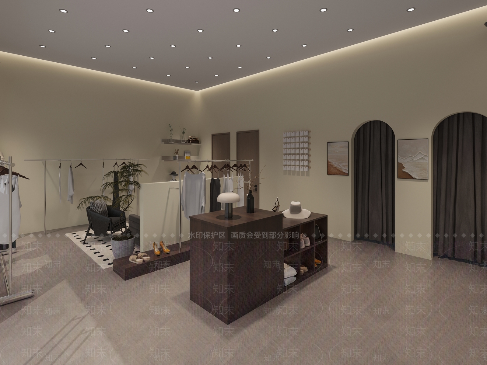 服装店3D模型下载【ID:1173944741】