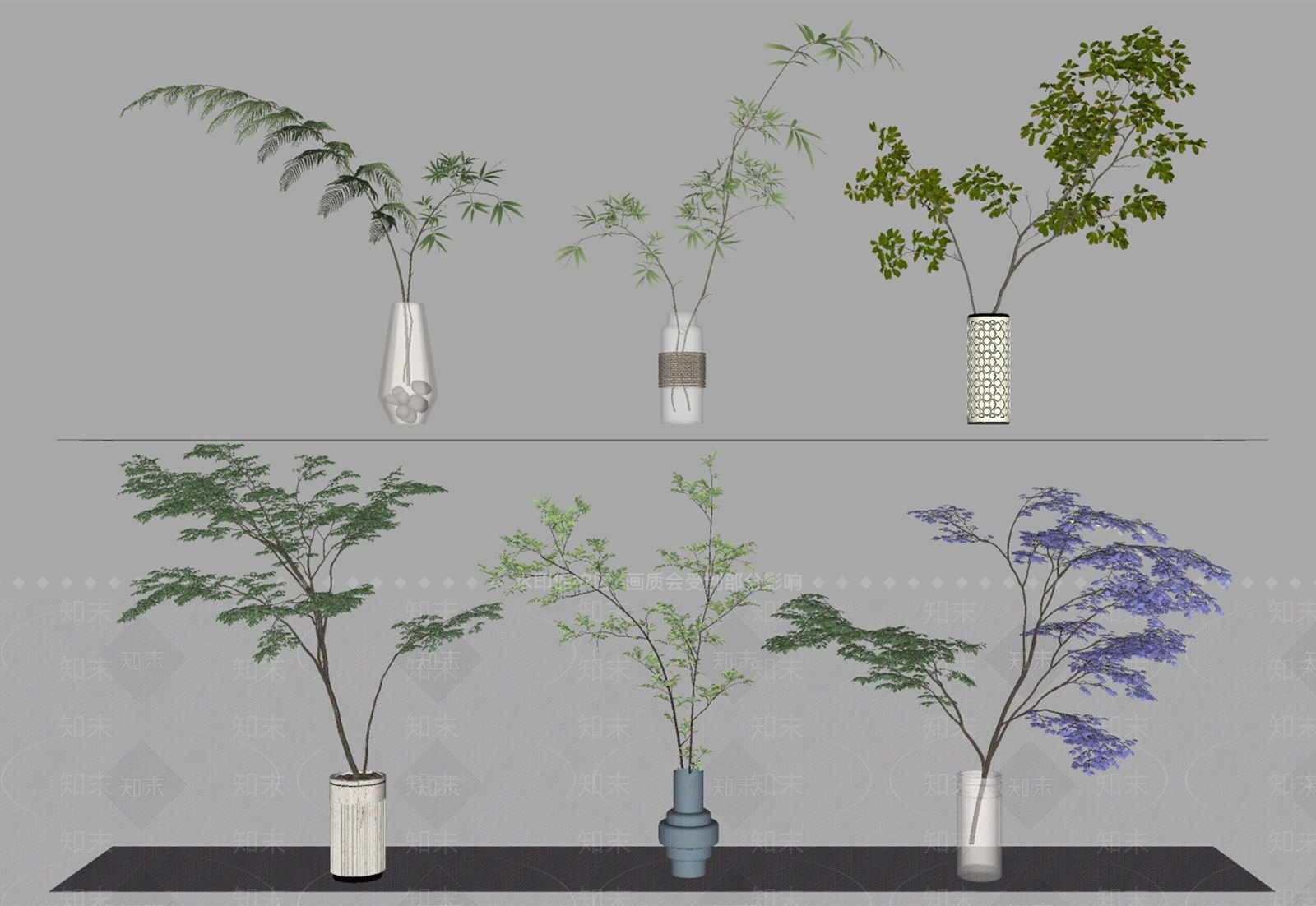 水生植物SU模型下载【ID:1173944835】