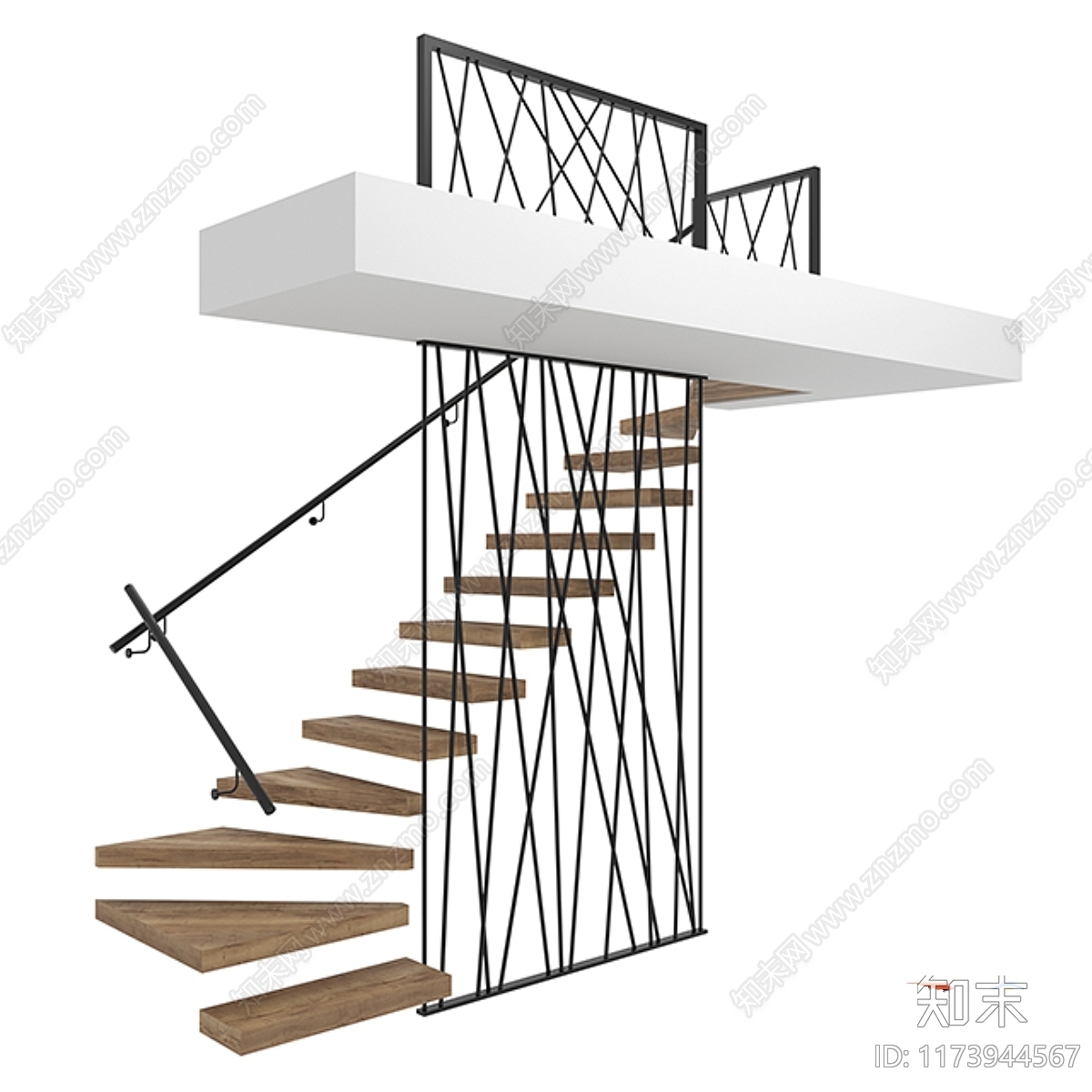 楼梯3D模型下载【ID:1173944567】