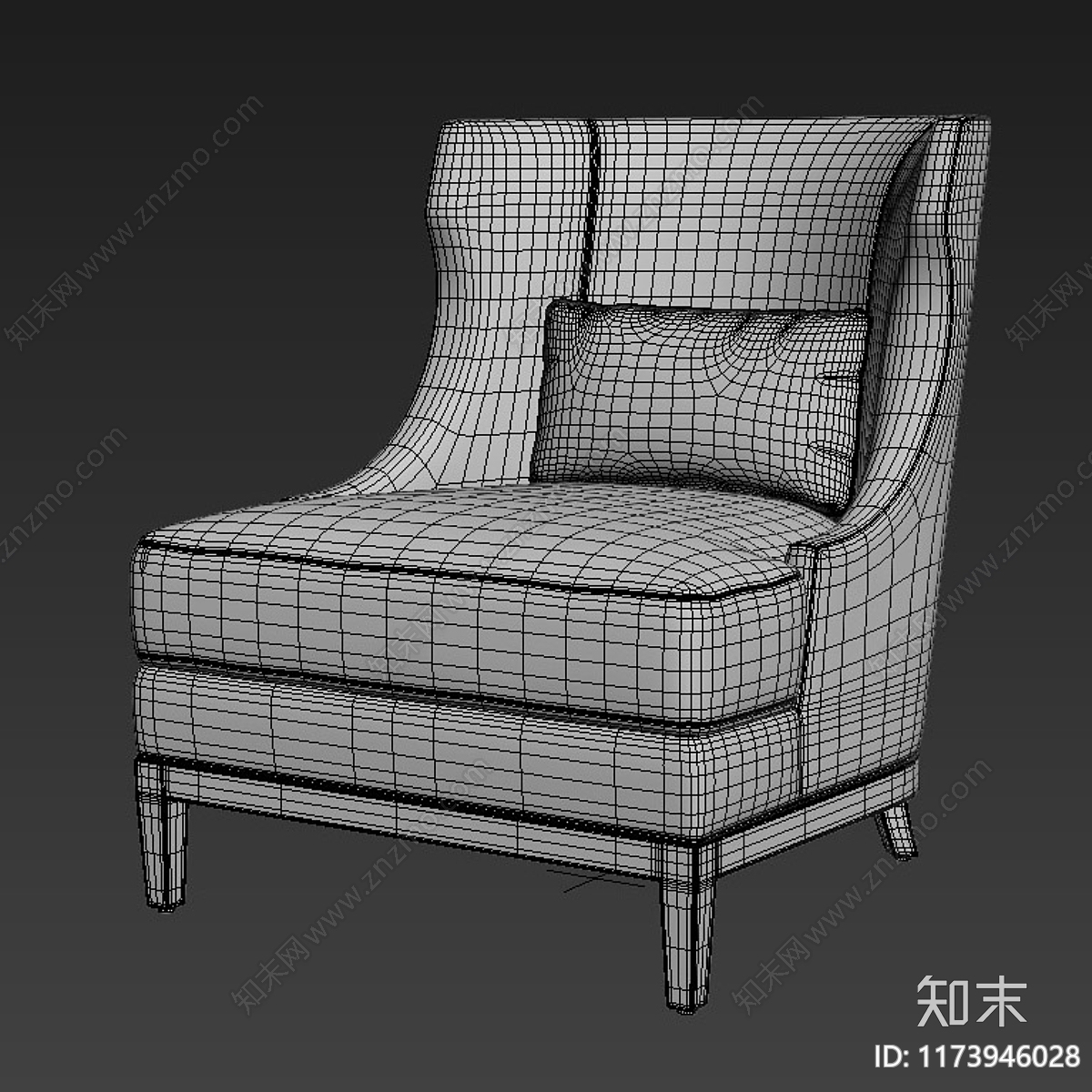 休闲椅3D模型下载【ID:1173946028】