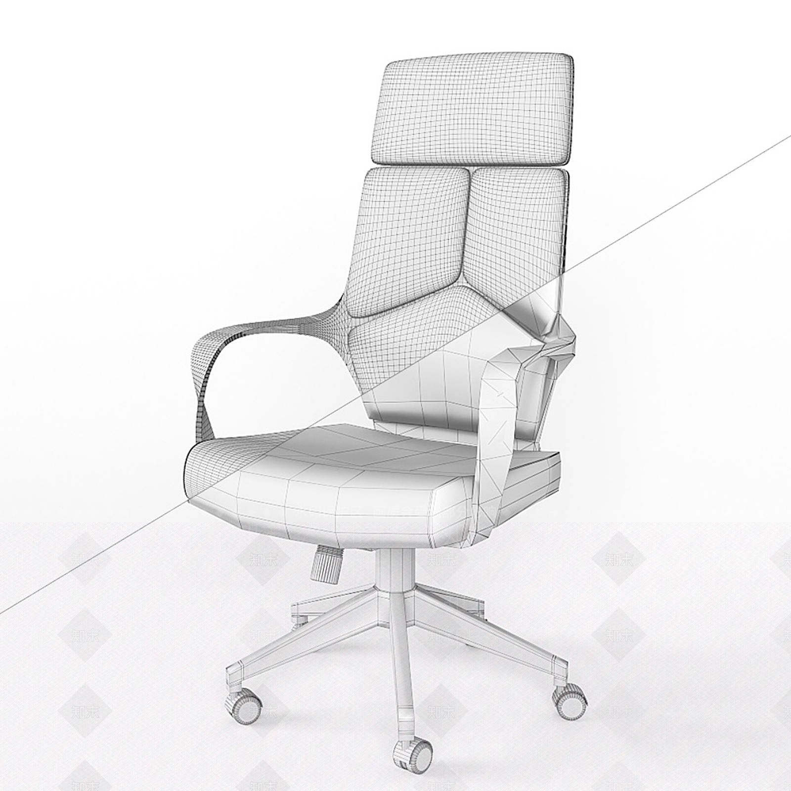 办公桌椅3D模型下载【ID:1173946699】