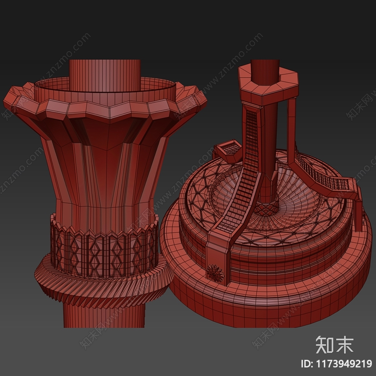 台灯3D模型下载【ID:1173949219】