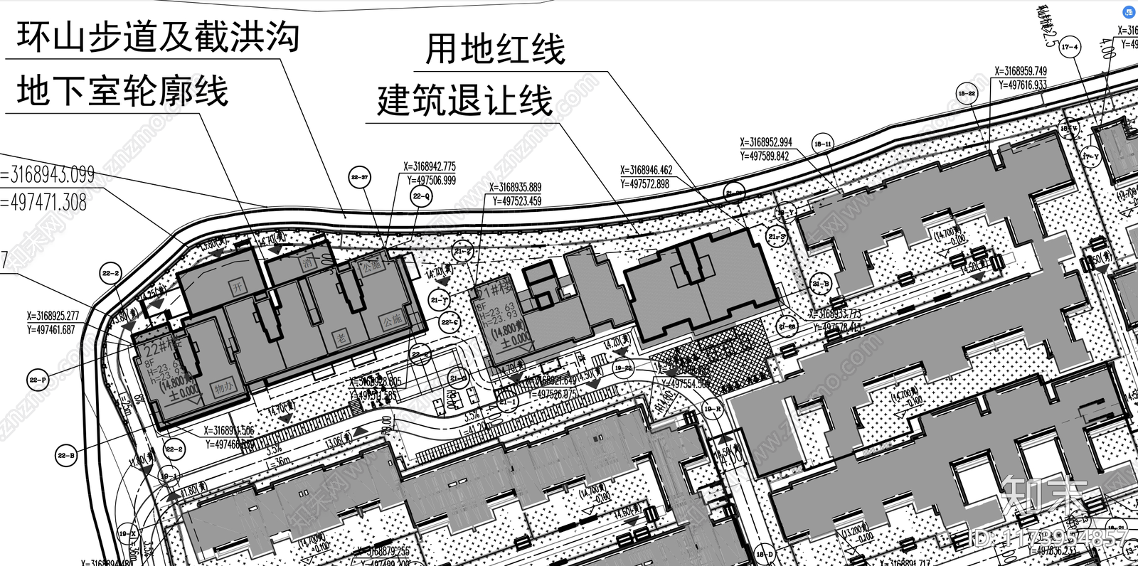 中式别墅建筑施工图下载【ID:1173954857】