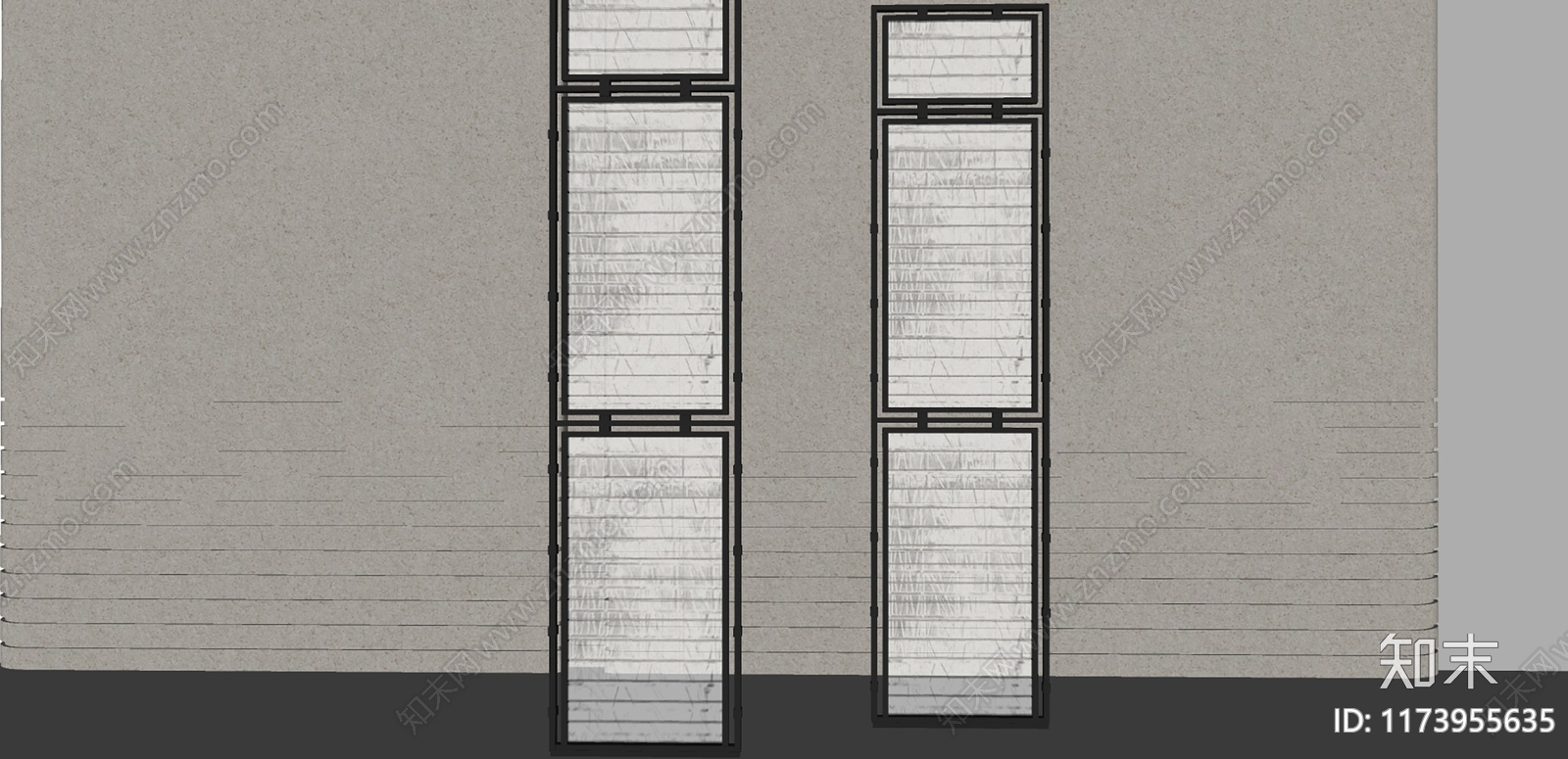 现代屏风SU模型下载【ID:1173955635】