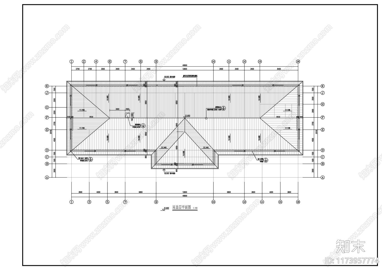 现代新中式学校建筑施工图下载【ID:1173957774】