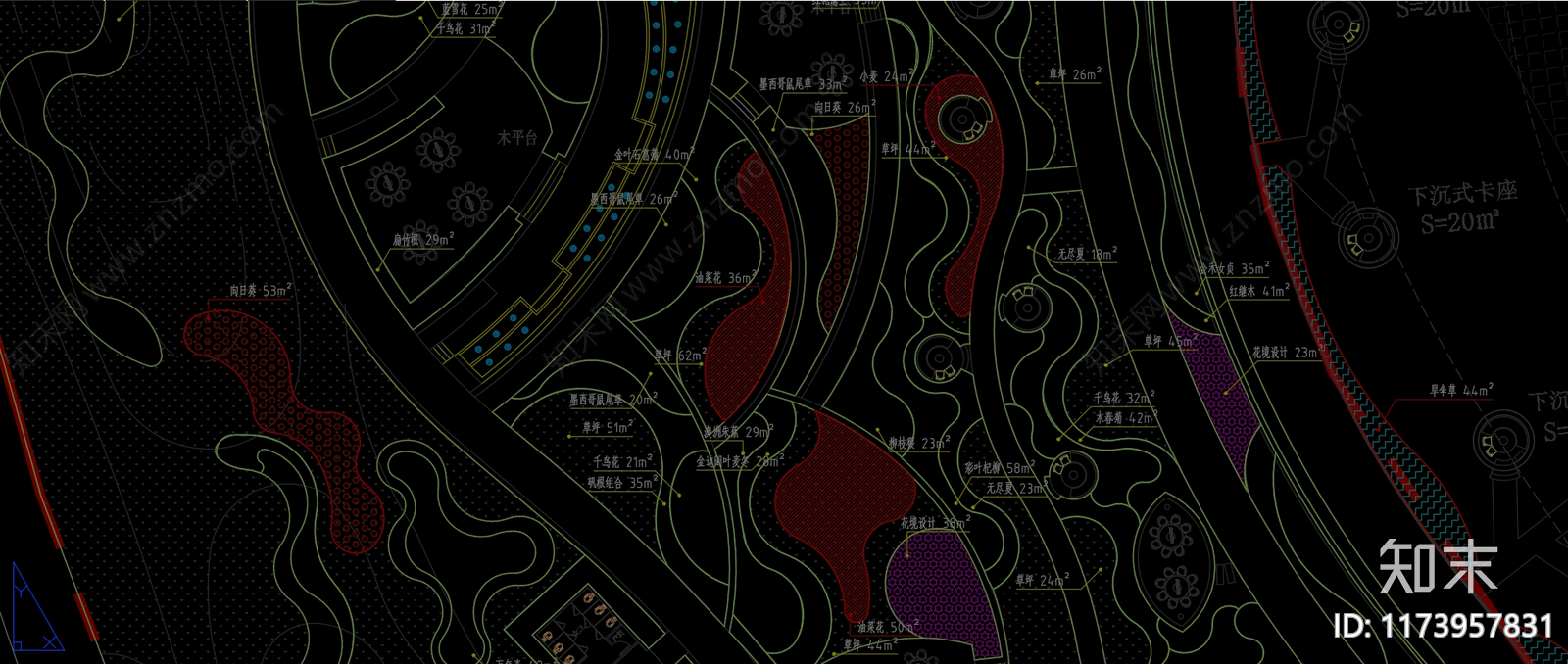 现代新中式商业景观施工图下载【ID:1173957831】