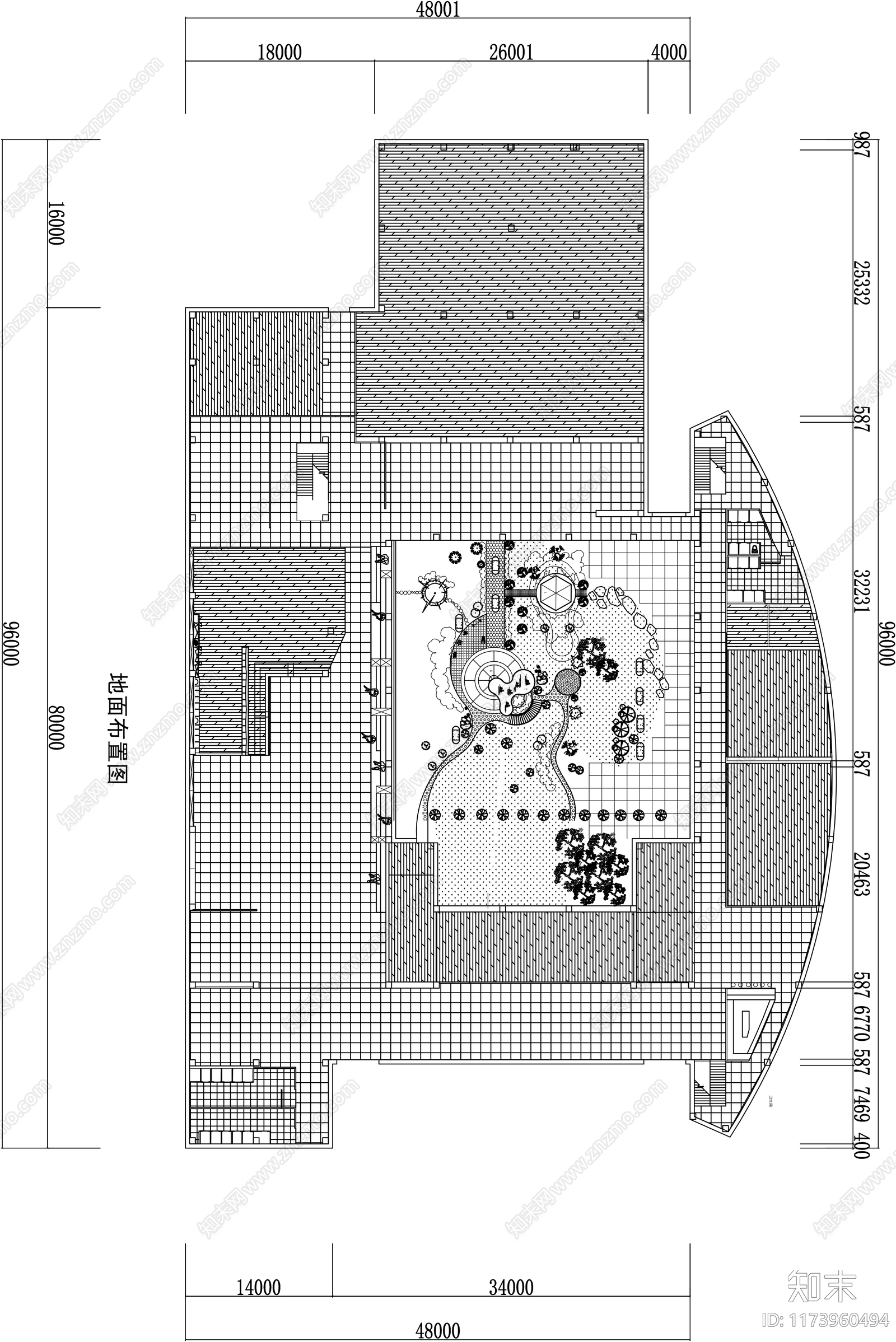 现代图书馆施工图下载【ID:1173960494】