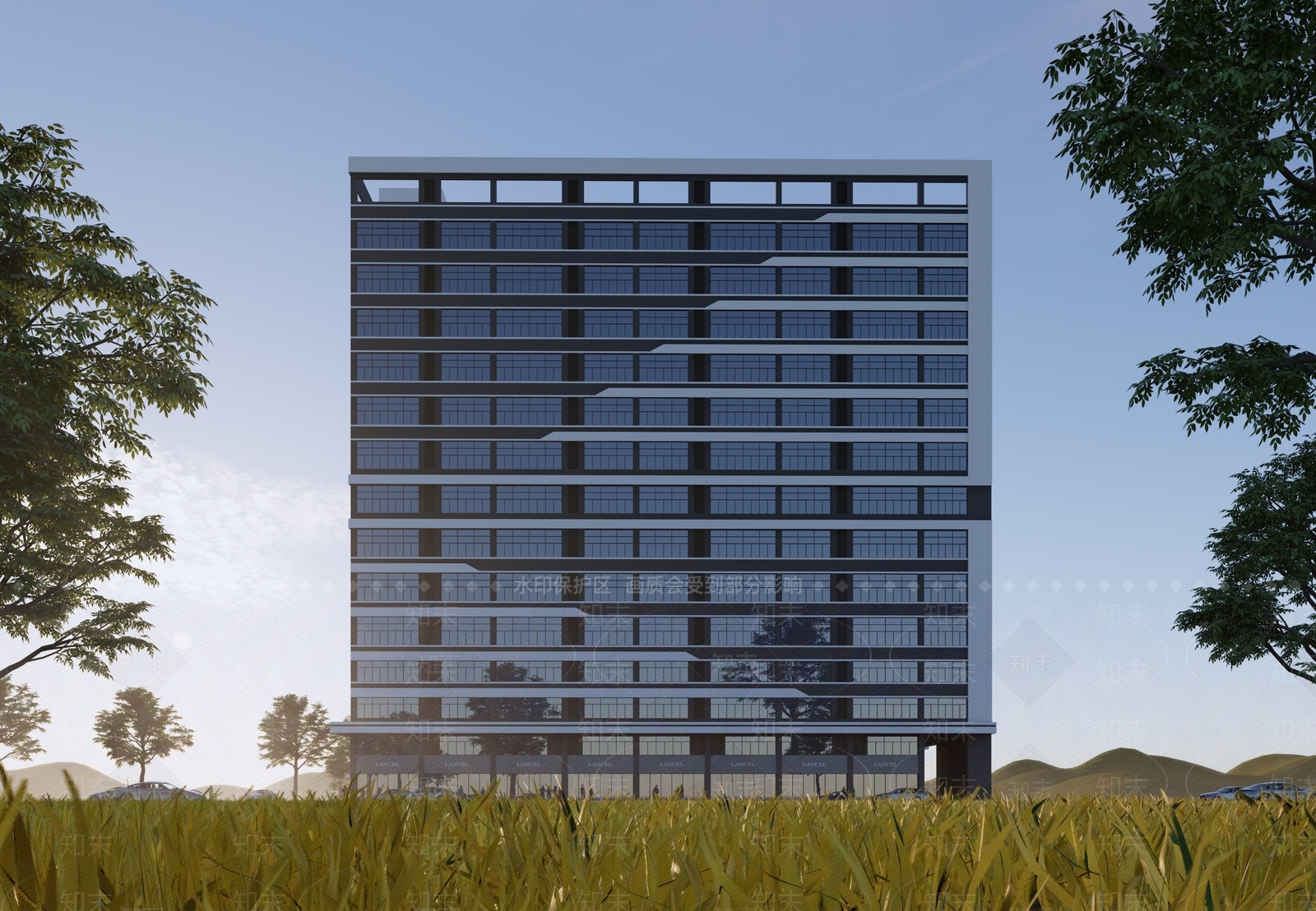 现代厂房SU模型下载【ID:1173961436】