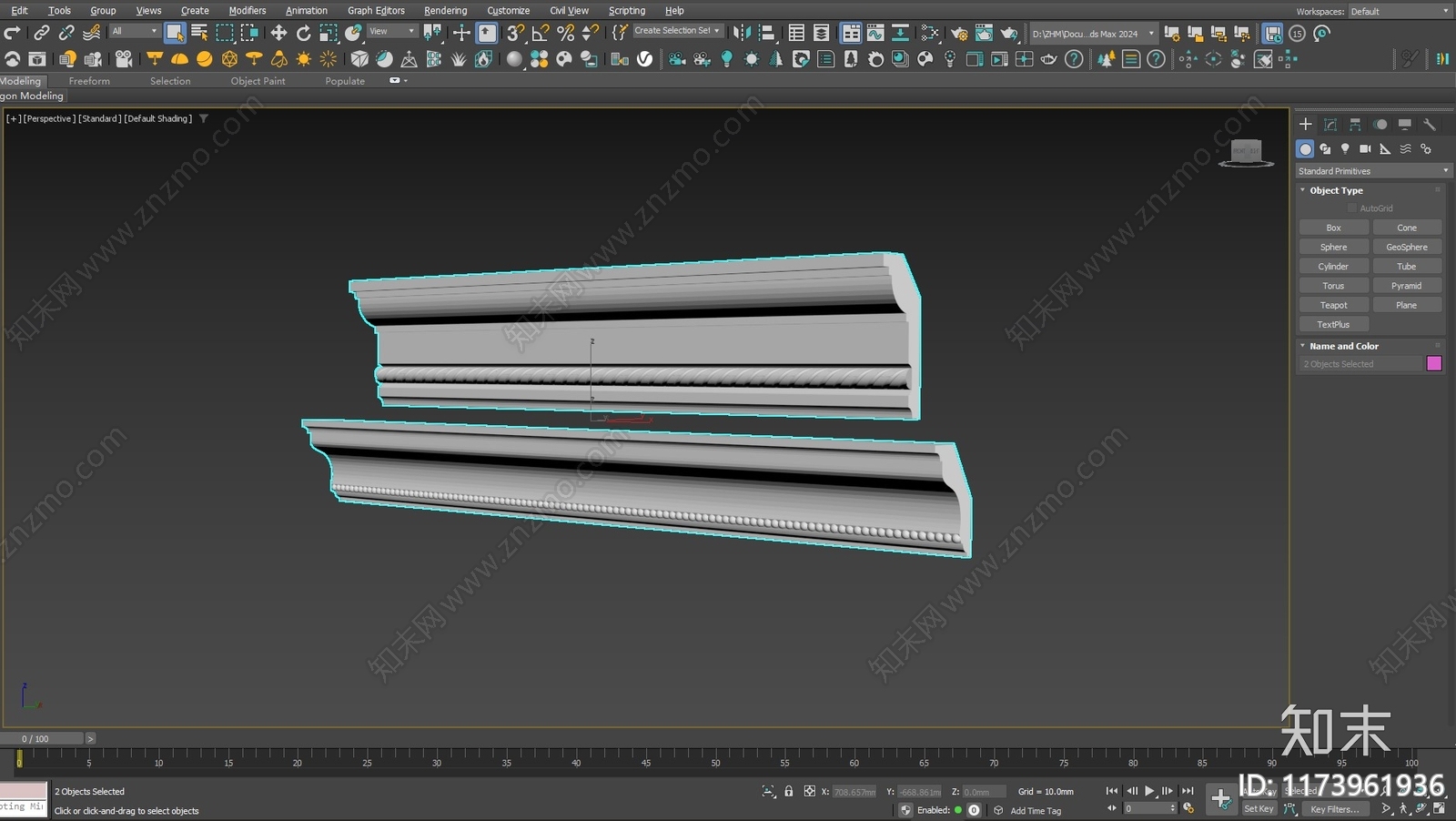 法式复古线条3D模型下载【ID:1173961936】