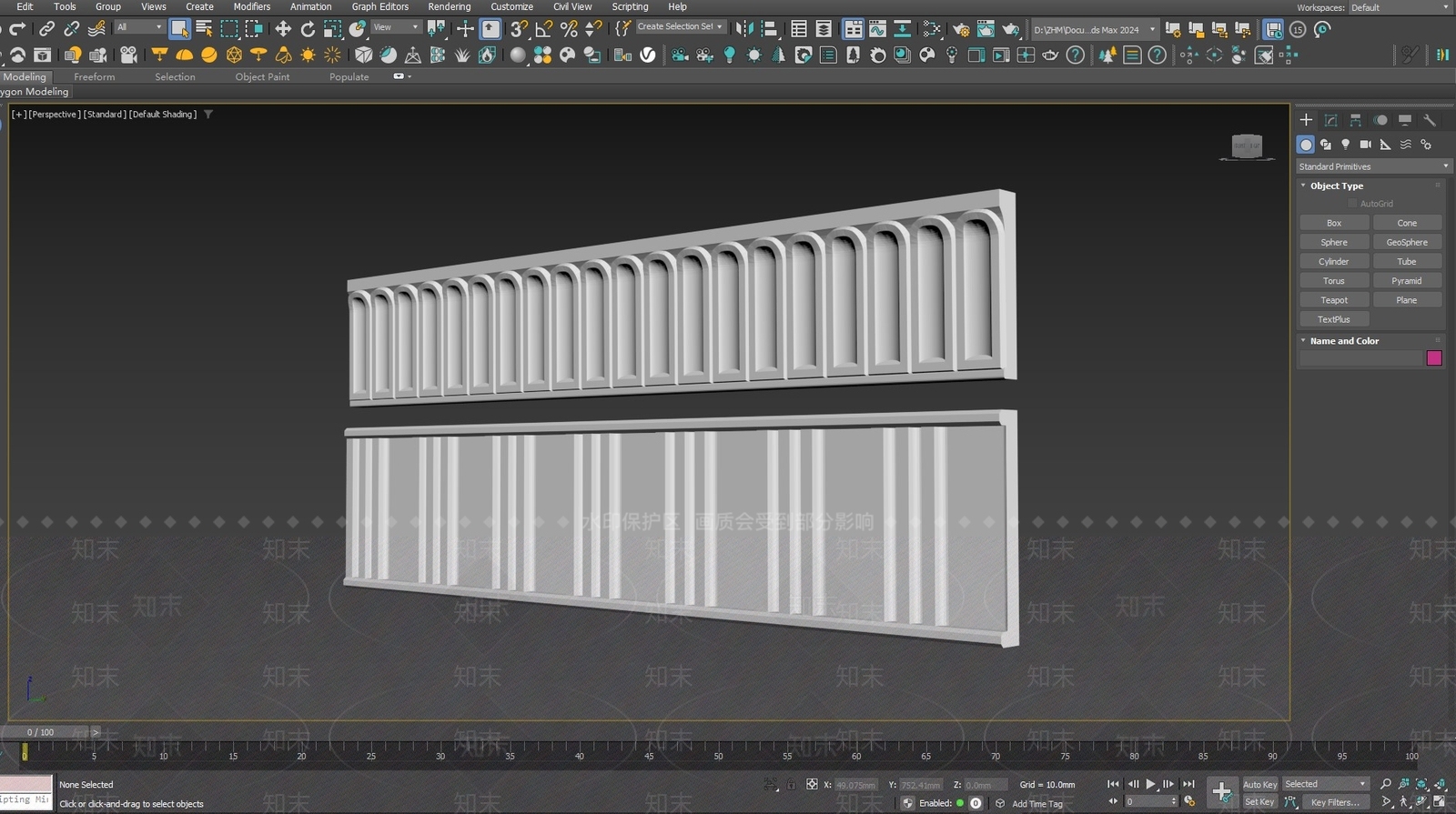 法式复古线条3D模型下载【ID:1173965902】