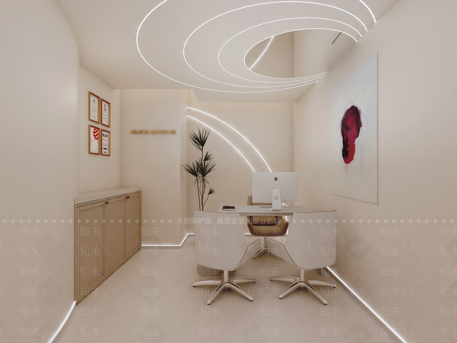现代美容院3D模型下载【ID:1173985138】
