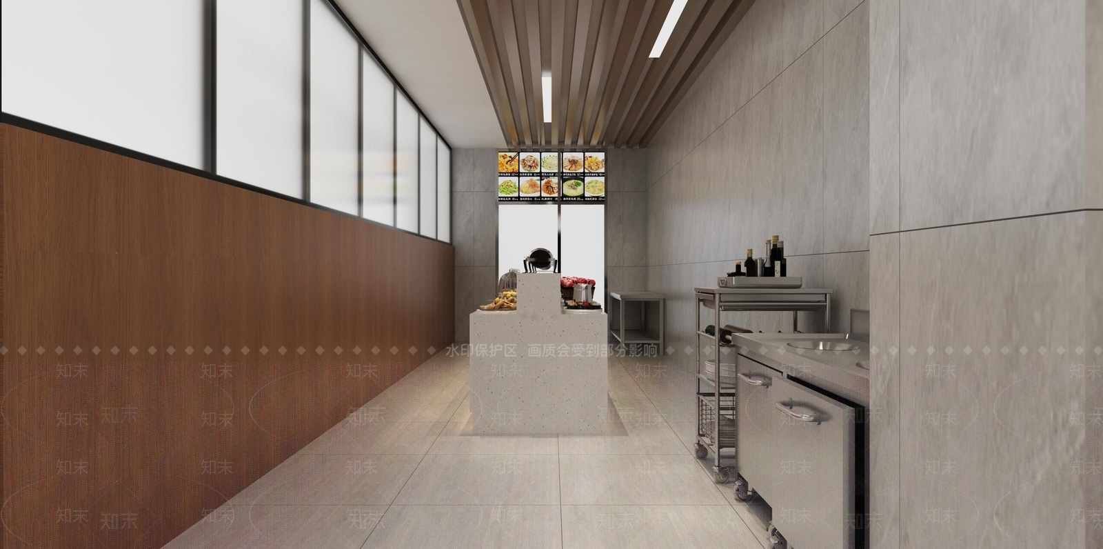 现代食堂3D模型下载【ID:1173985485】
