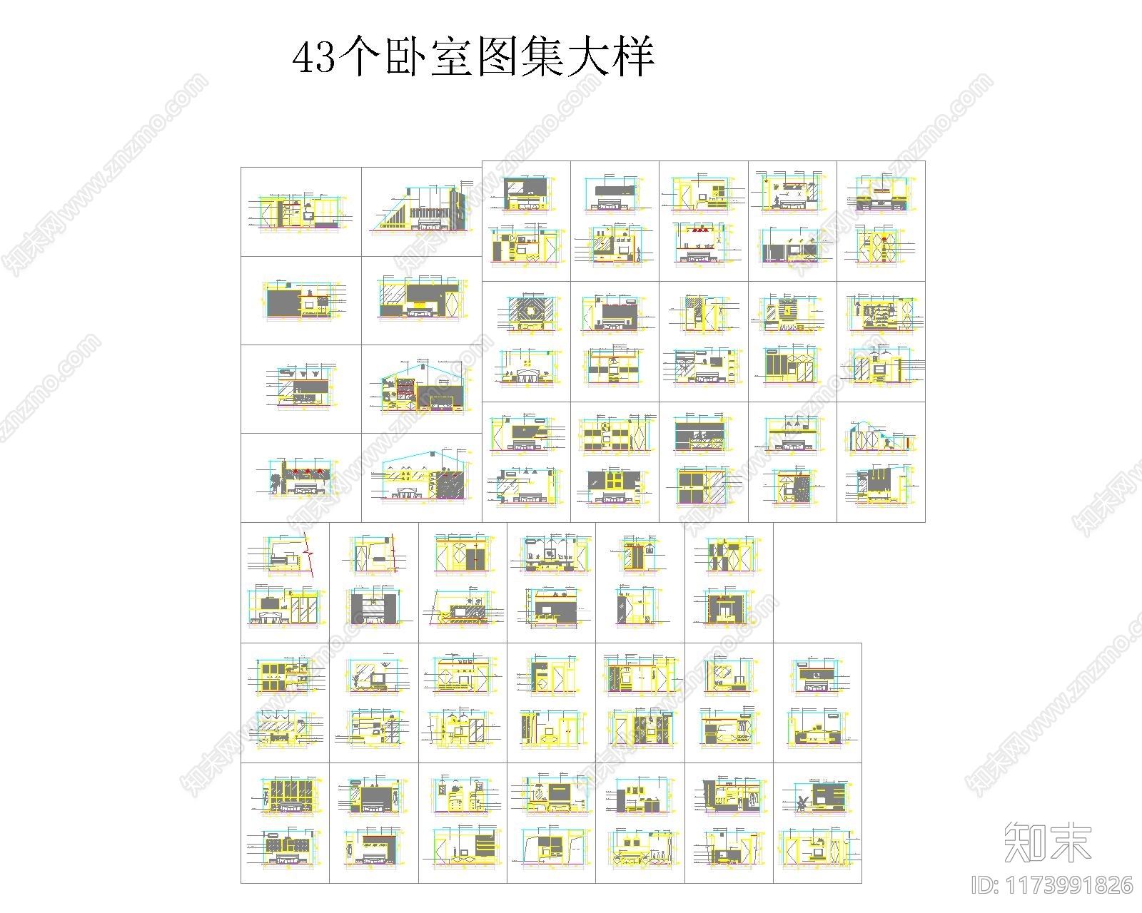 现代家具节点详图施工图下载【ID:1173991826】