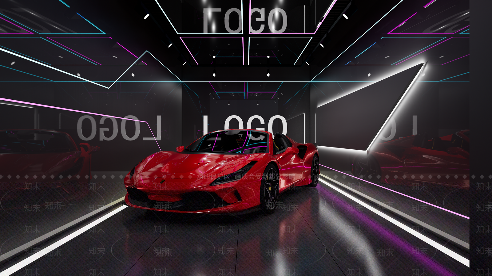 现代工业汽车4S店SU模型下载【ID:1174107968】