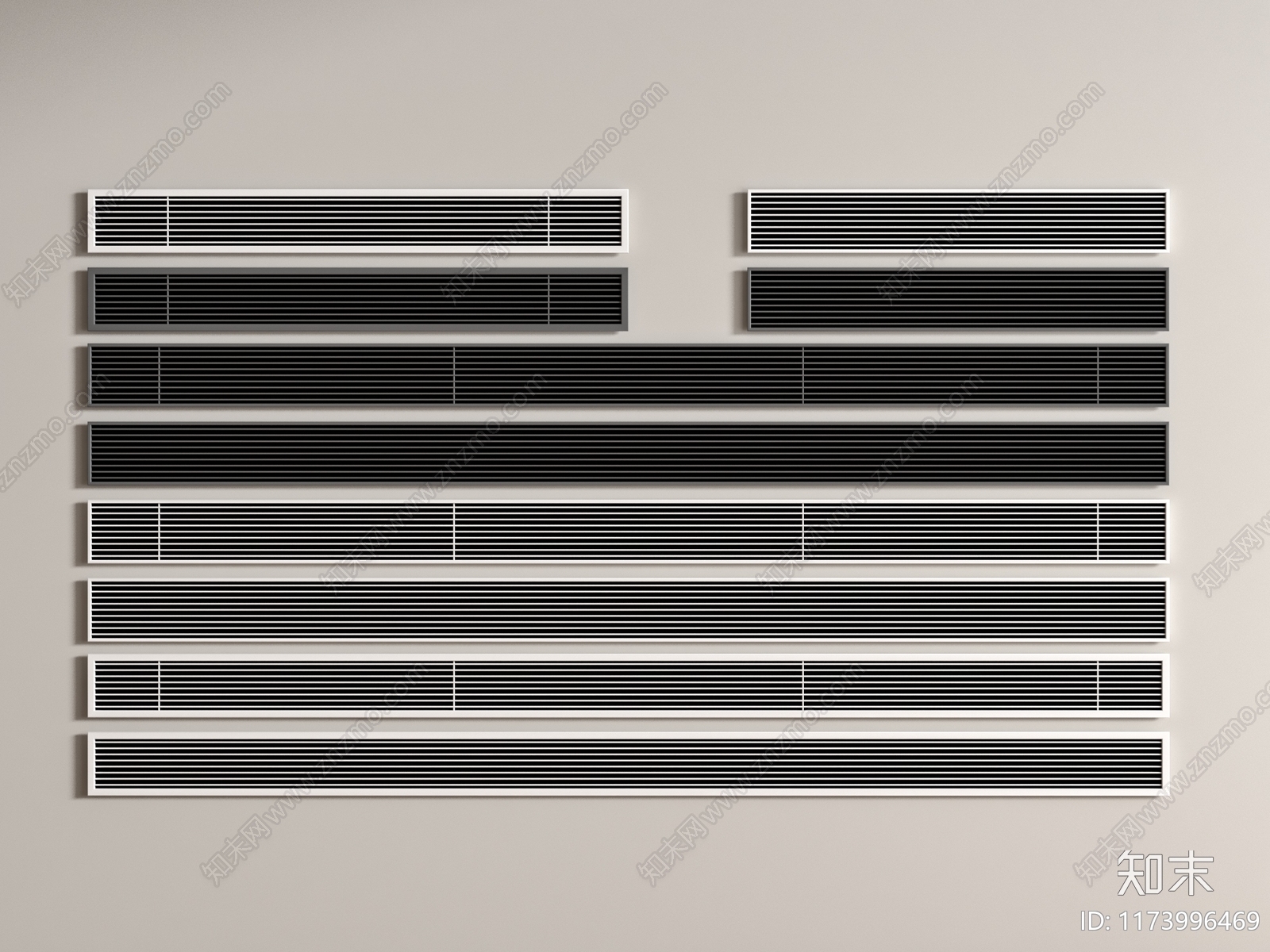 空调出风口3D模型下载【ID:1173996469】